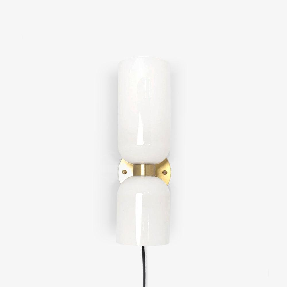 Zildes Nordic Art Plug-In Glass Wall Lamp-Neutral Decor