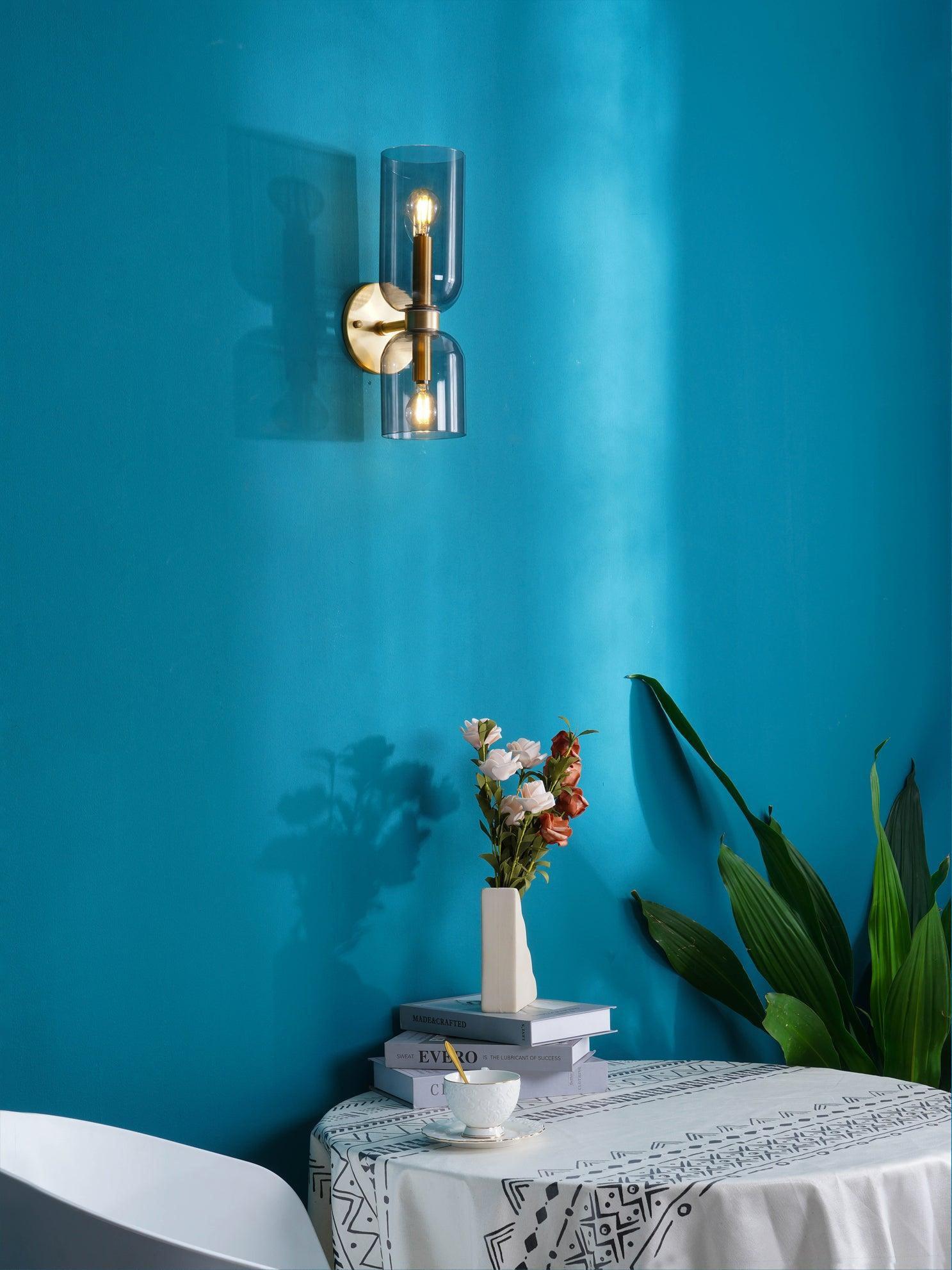 Zildes Nordic Art Plug-In Glass Wall Lamp-Neutral Decor