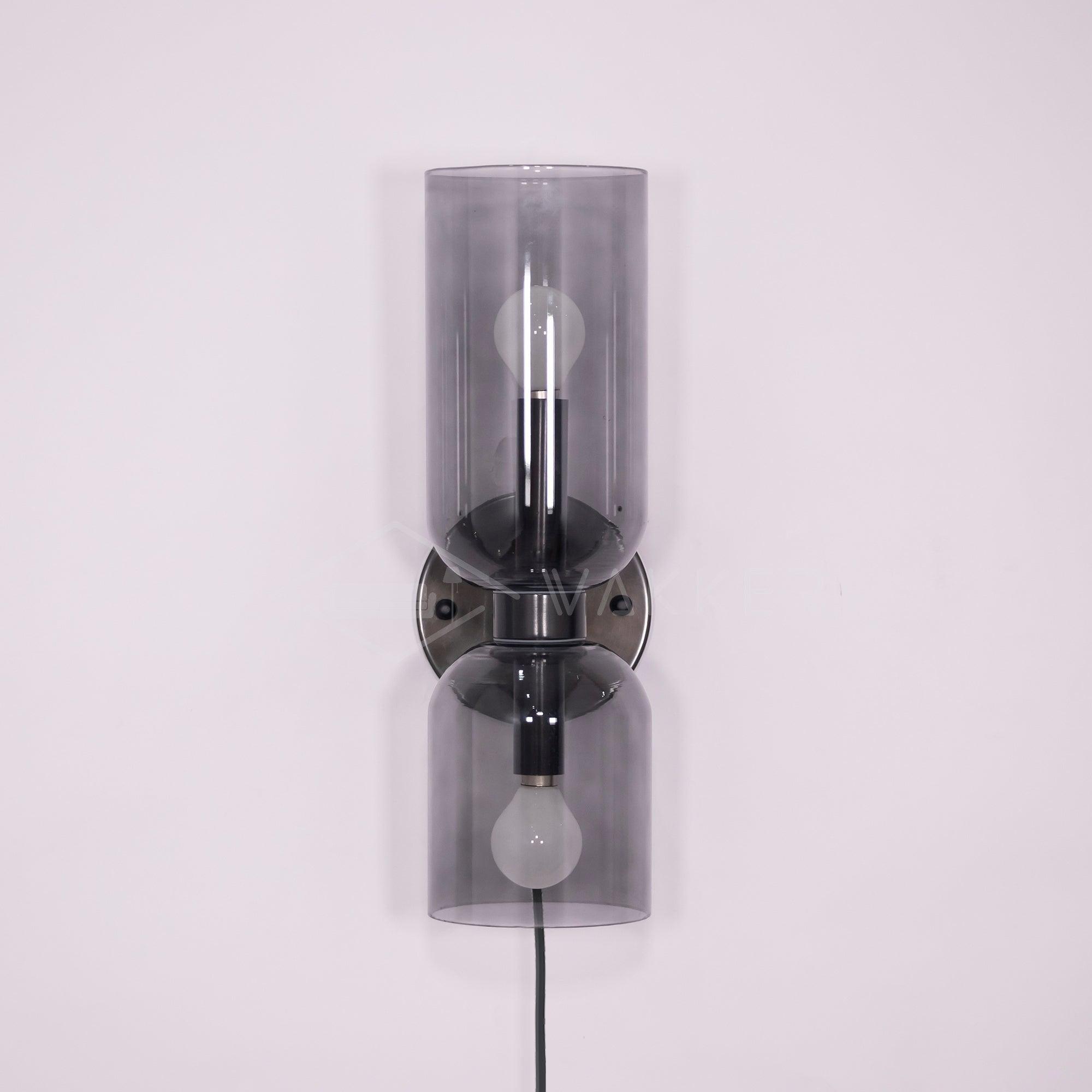 Zildes Nordic Art Plug-In Glass Wall Lamp-Neutral Decor