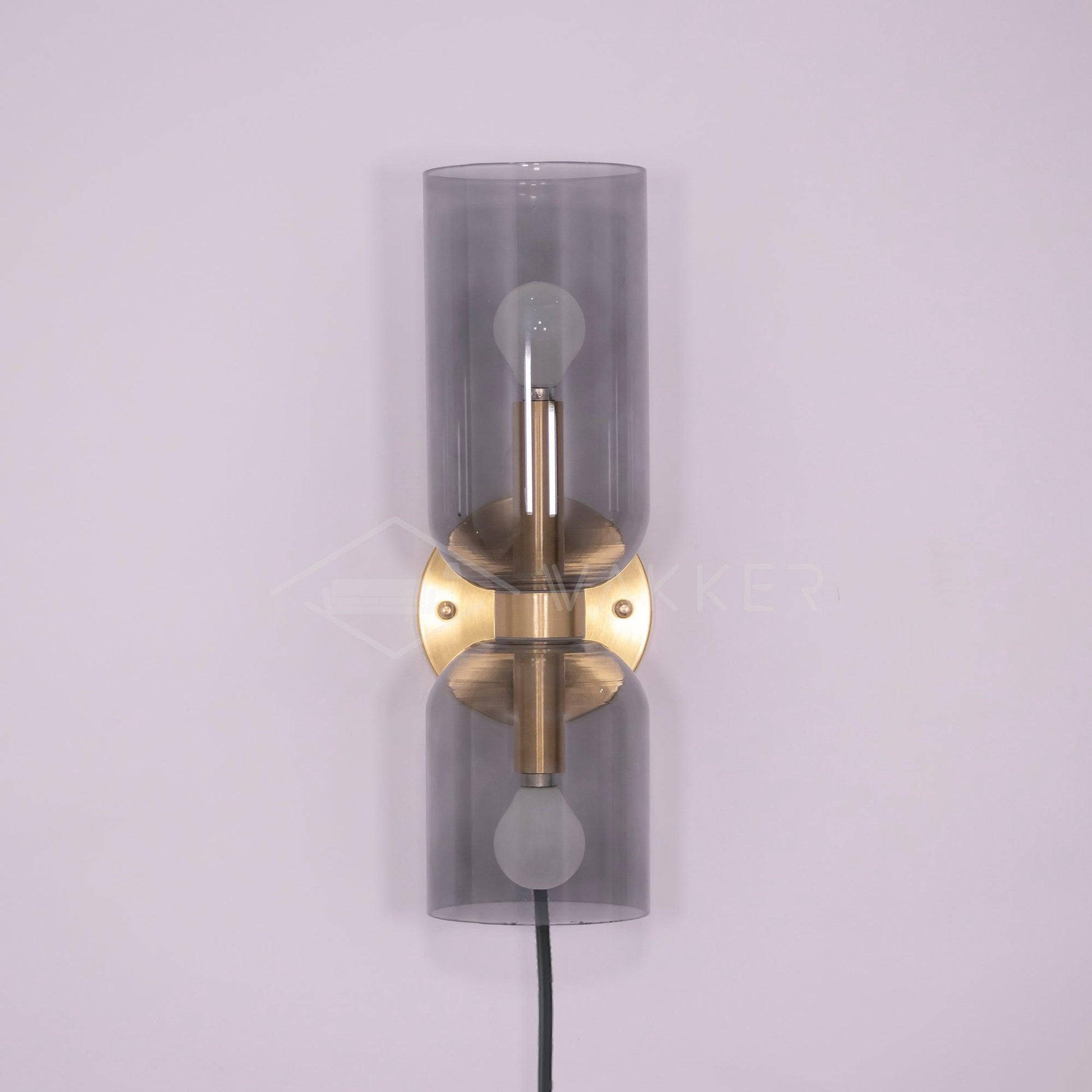Zildes Nordic Art Plug-In Glass Wall Lamp-Neutral Decor