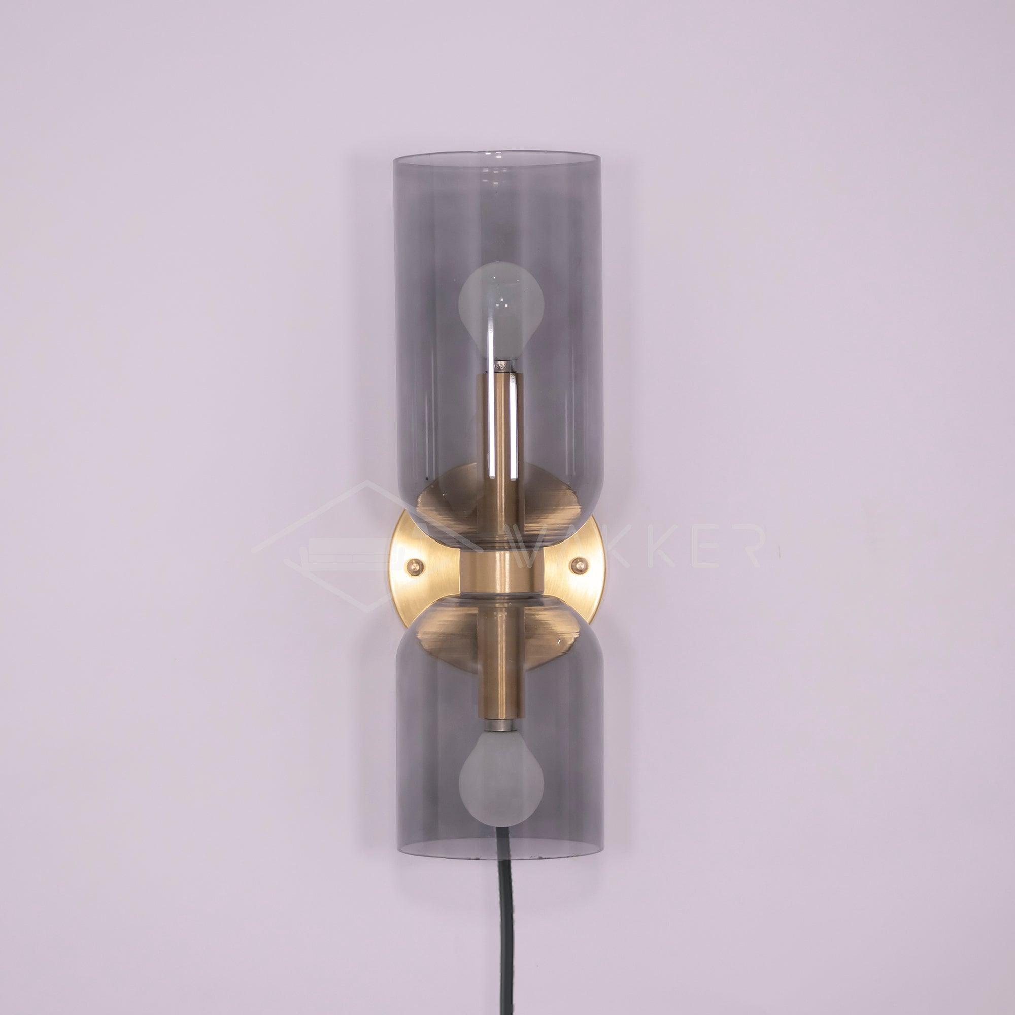 Zildes Nordic Art Plug-In Glass Wall Lamp-Neutral Decor