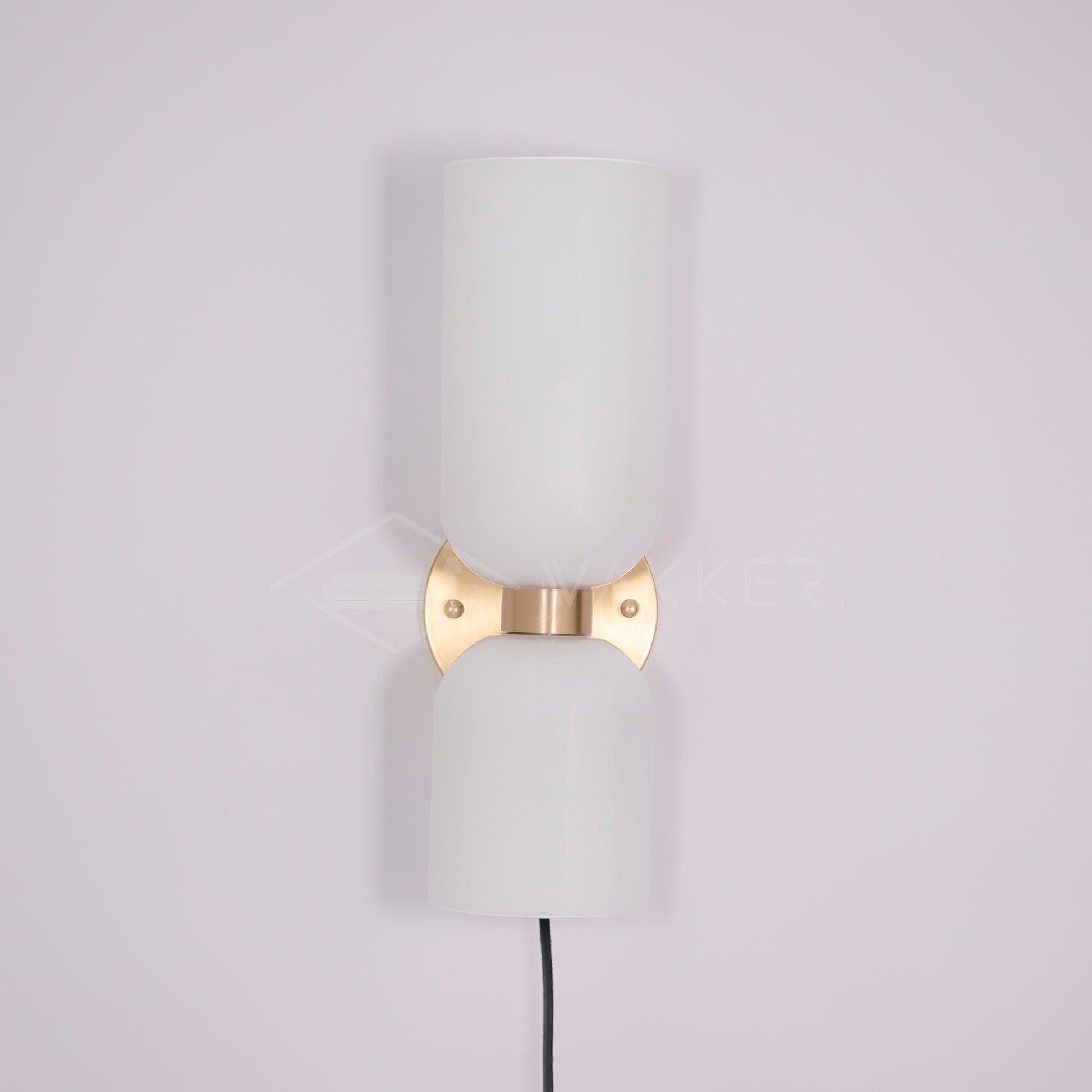 Zildes Nordic Art Plug-In Glass Wall Lamp-Neutral Decor