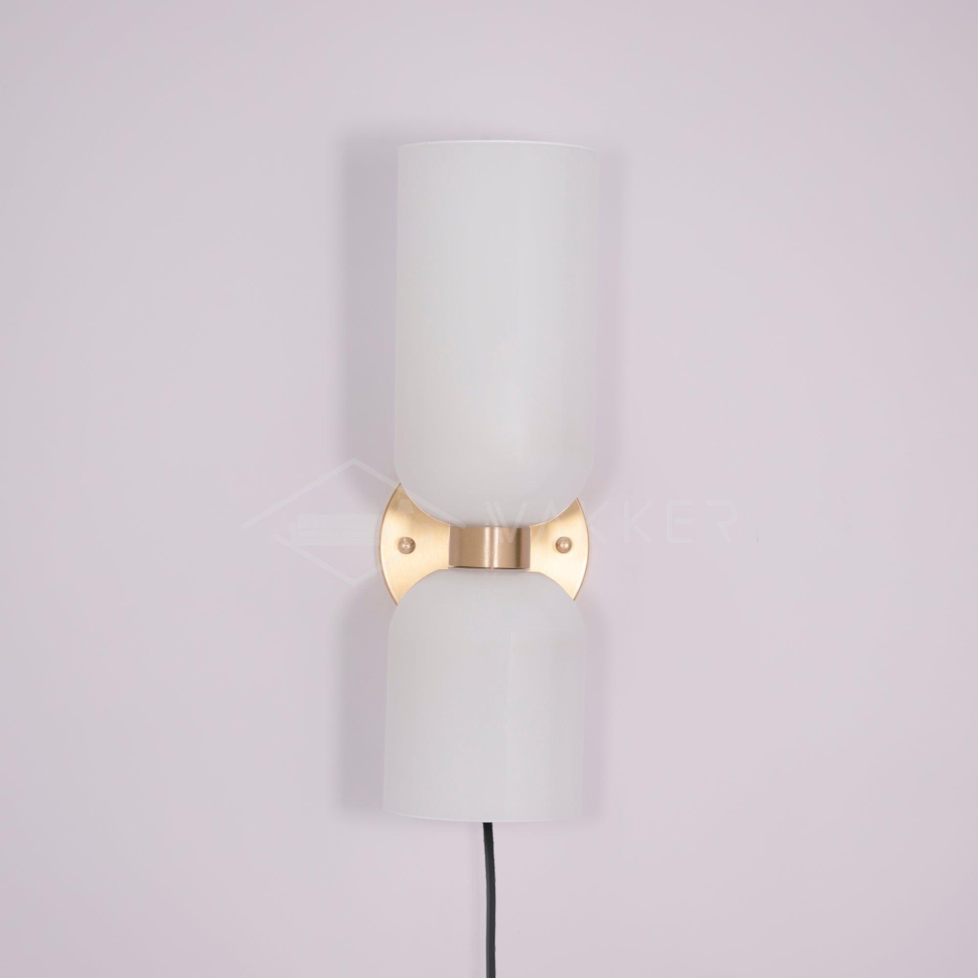 Zildes Nordic Art Plug-In Glass Wall Lamp-Neutral Decor