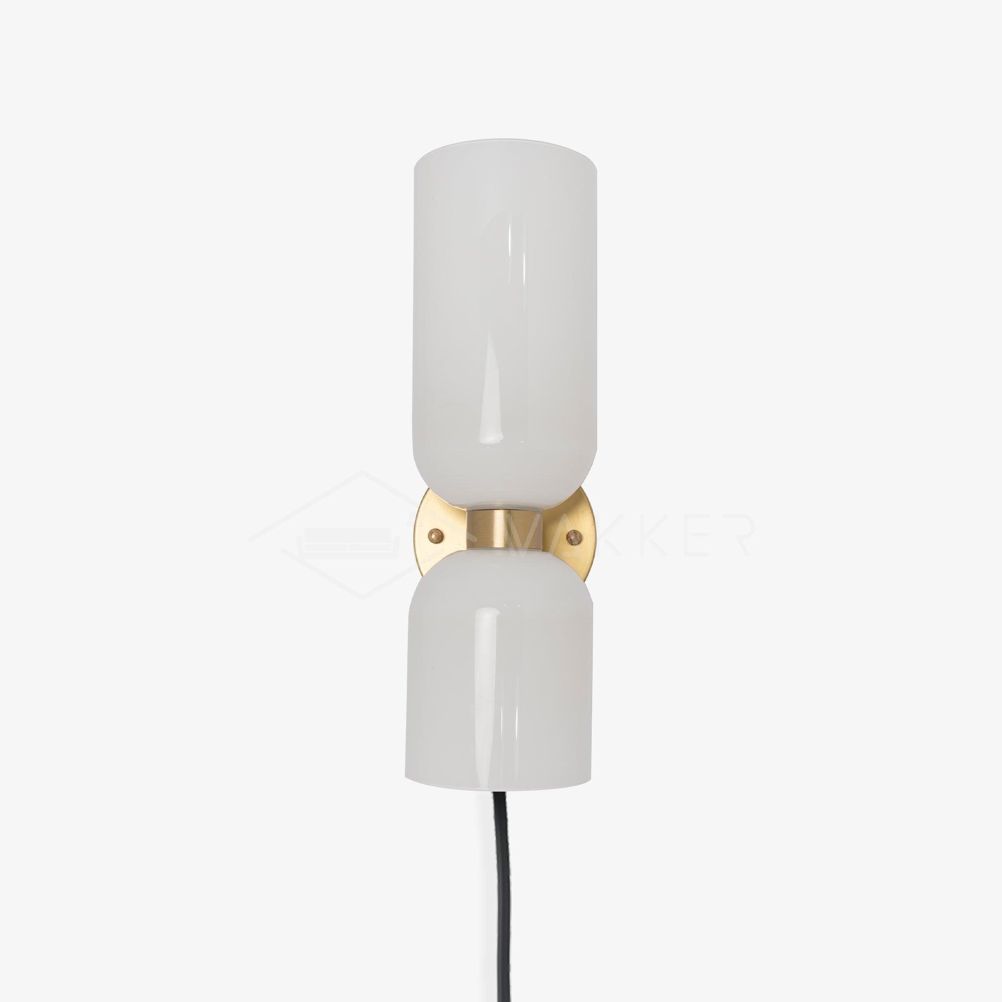 Zildes Nordic Art Plug-In Glass Wall Lamp-Neutral Decor