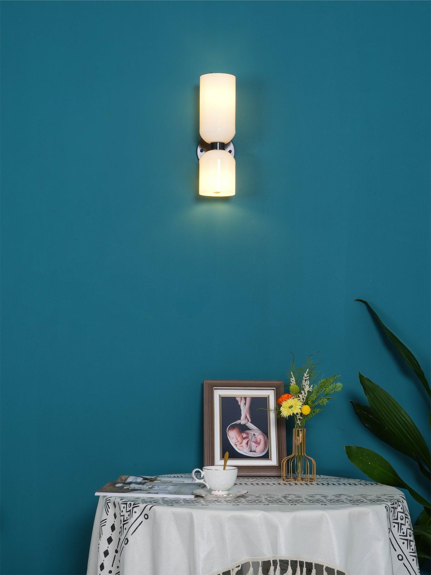 Bryn Modern Minimalist Glass Wall Lamp-Neutral Decor