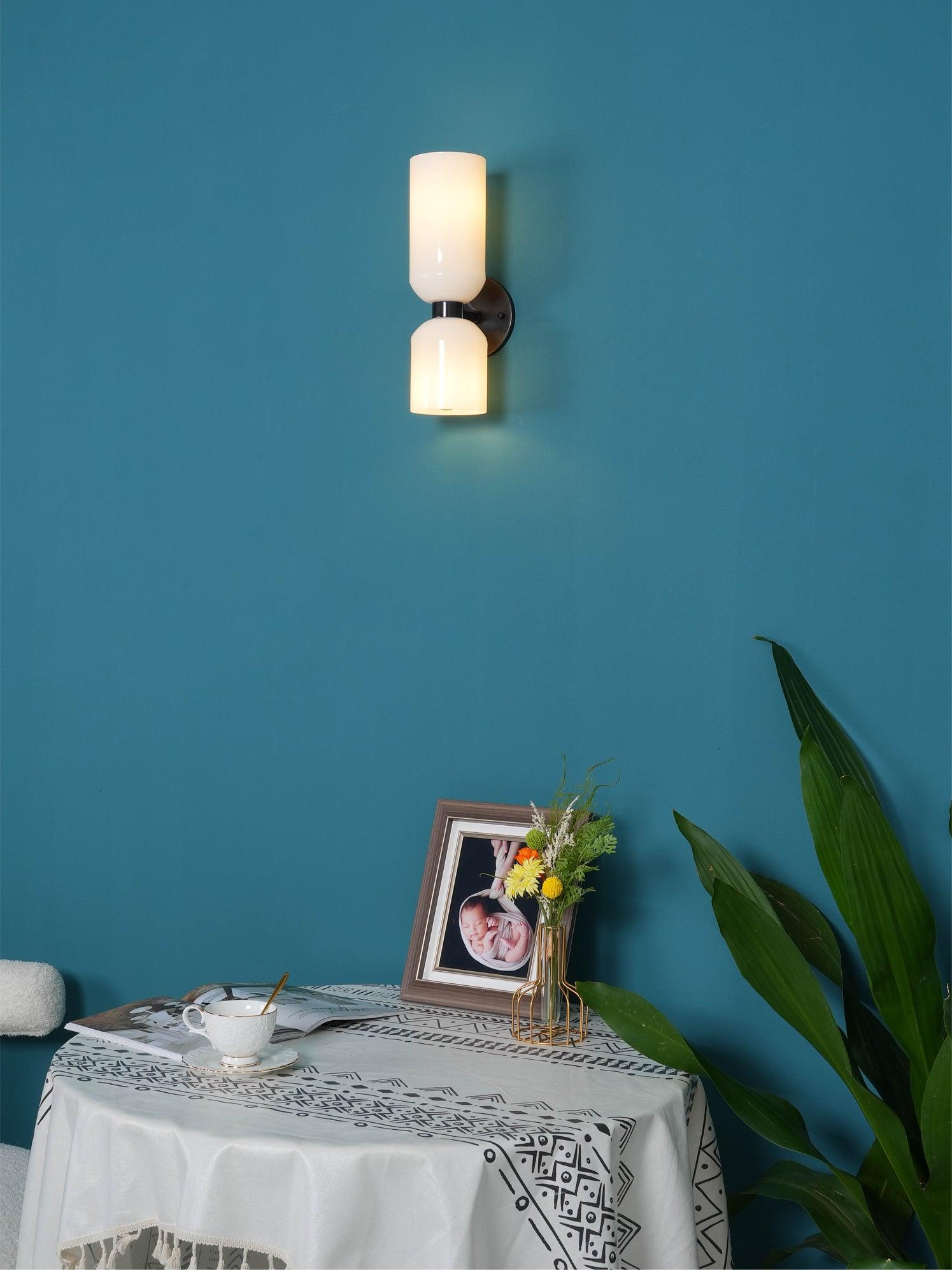 Bryn Modern Minimalist Glass Wall Lamp-Neutral Decor