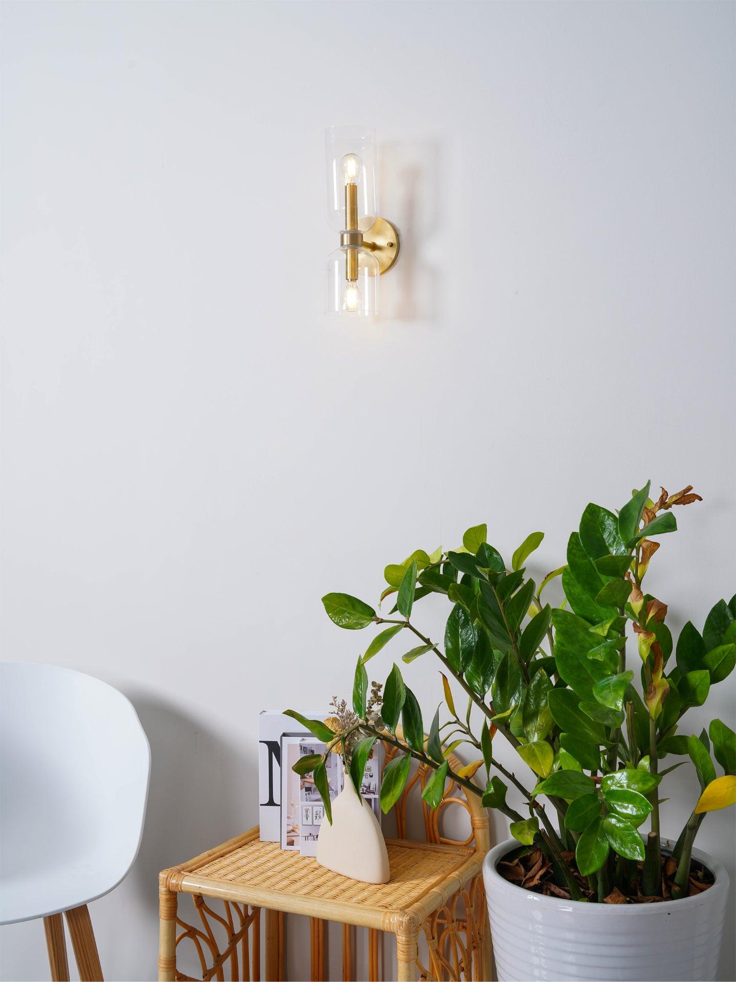 Bryn Modern Minimalist Glass Wall Lamp-Neutral Decor