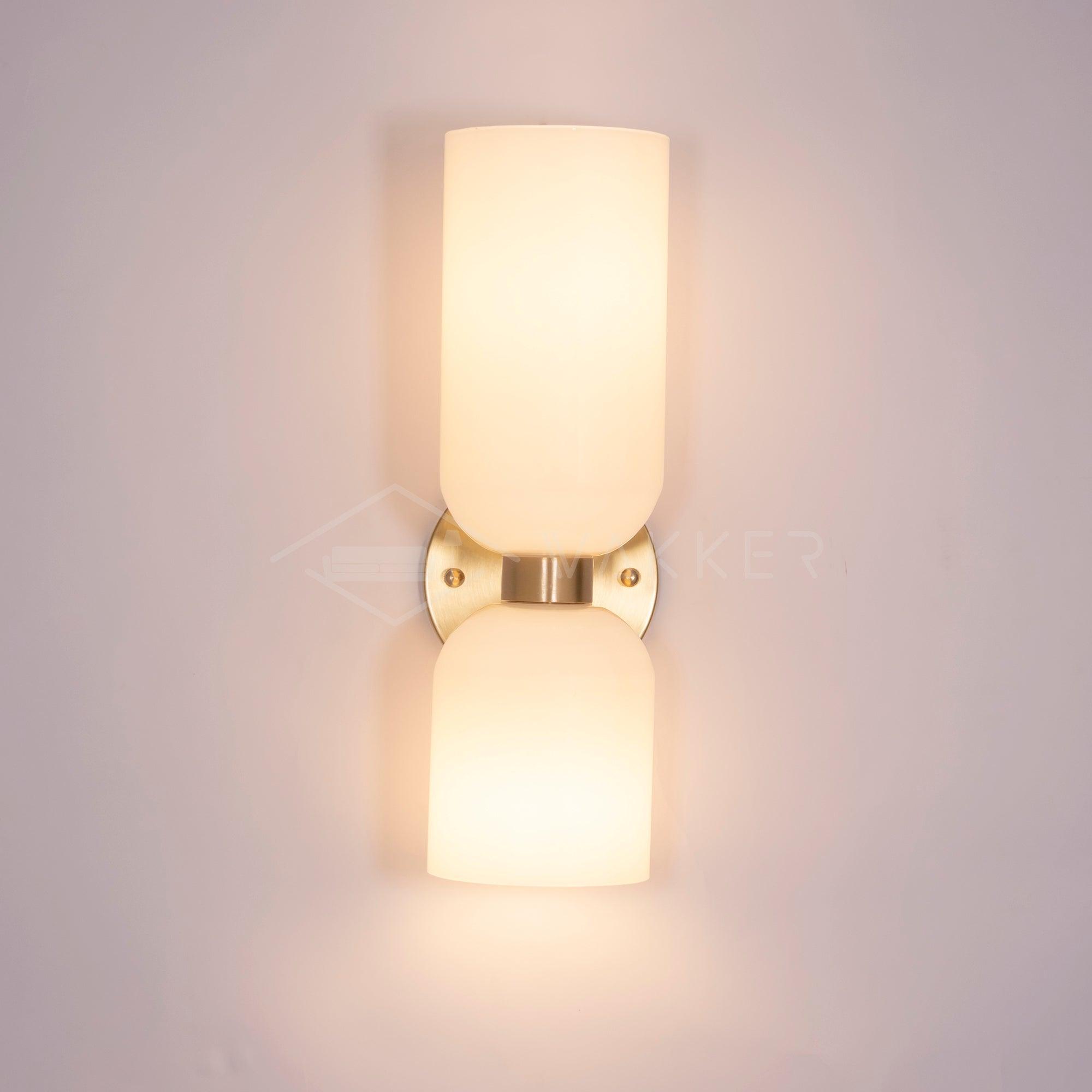 Bryn Modern Minimalist Glass Wall Lamp-Neutral Decor
