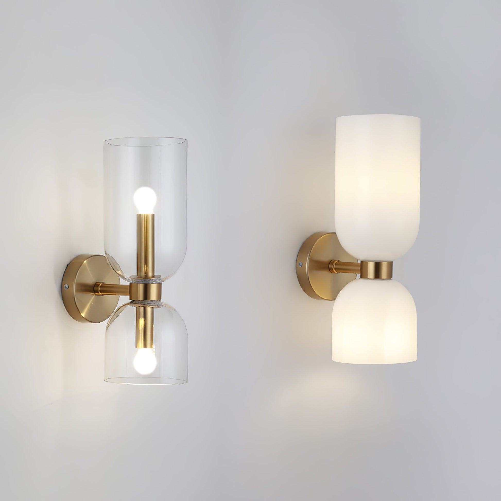 Bryn Modern Minimalist Glass Wall Lamp-Neutral Decor