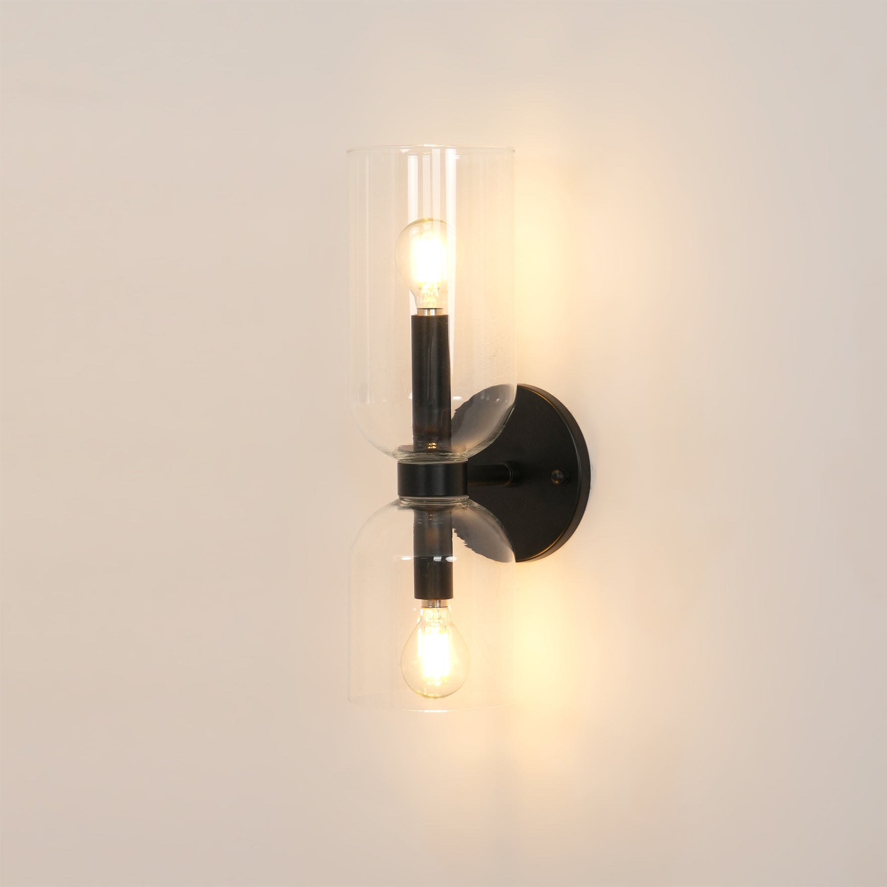 Bryn Modern Minimalist Glass Wall Lamp-Neutral Decor