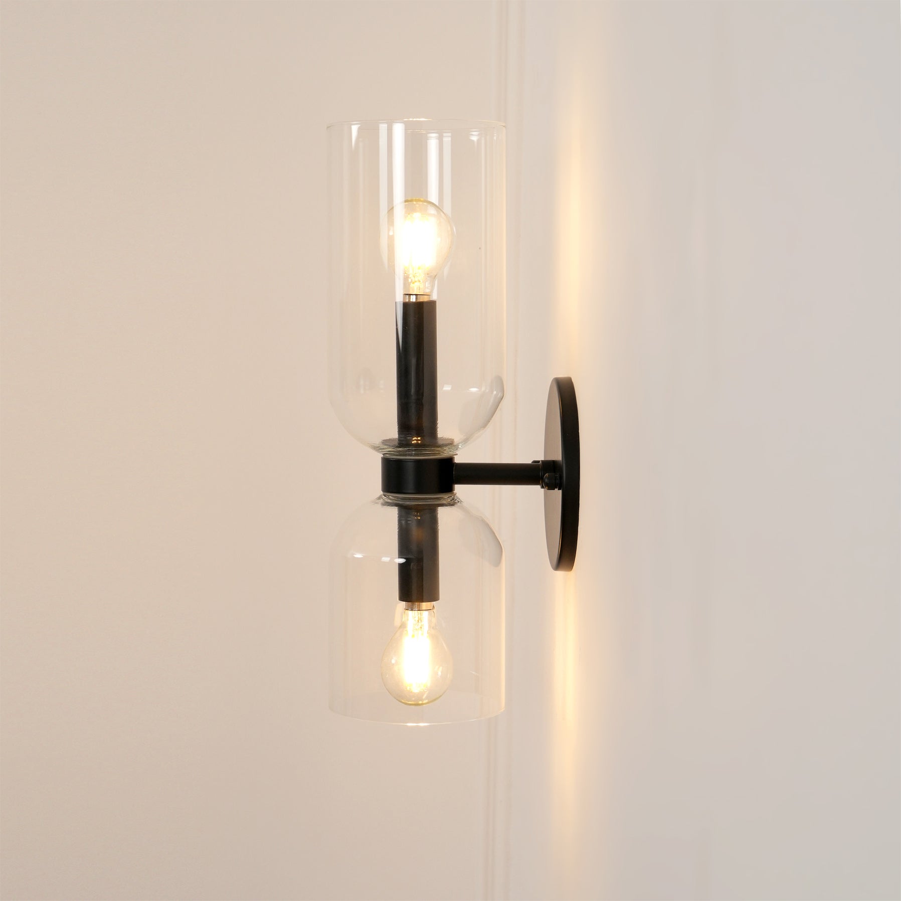 Bryn Modern Minimalist Glass Wall Lamp-Neutral Decor
