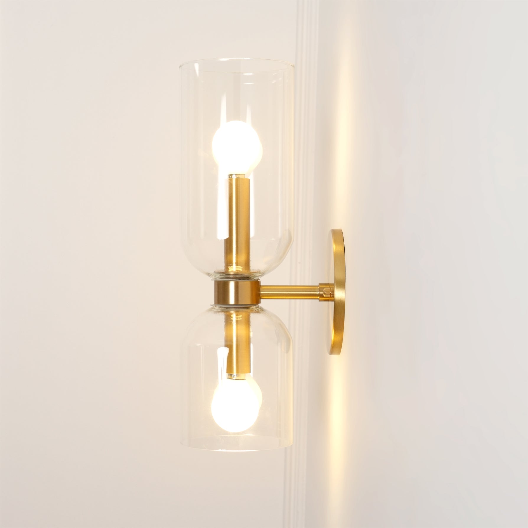 Bryn Modern Minimalist Glass Wall Lamp-Neutral Decor