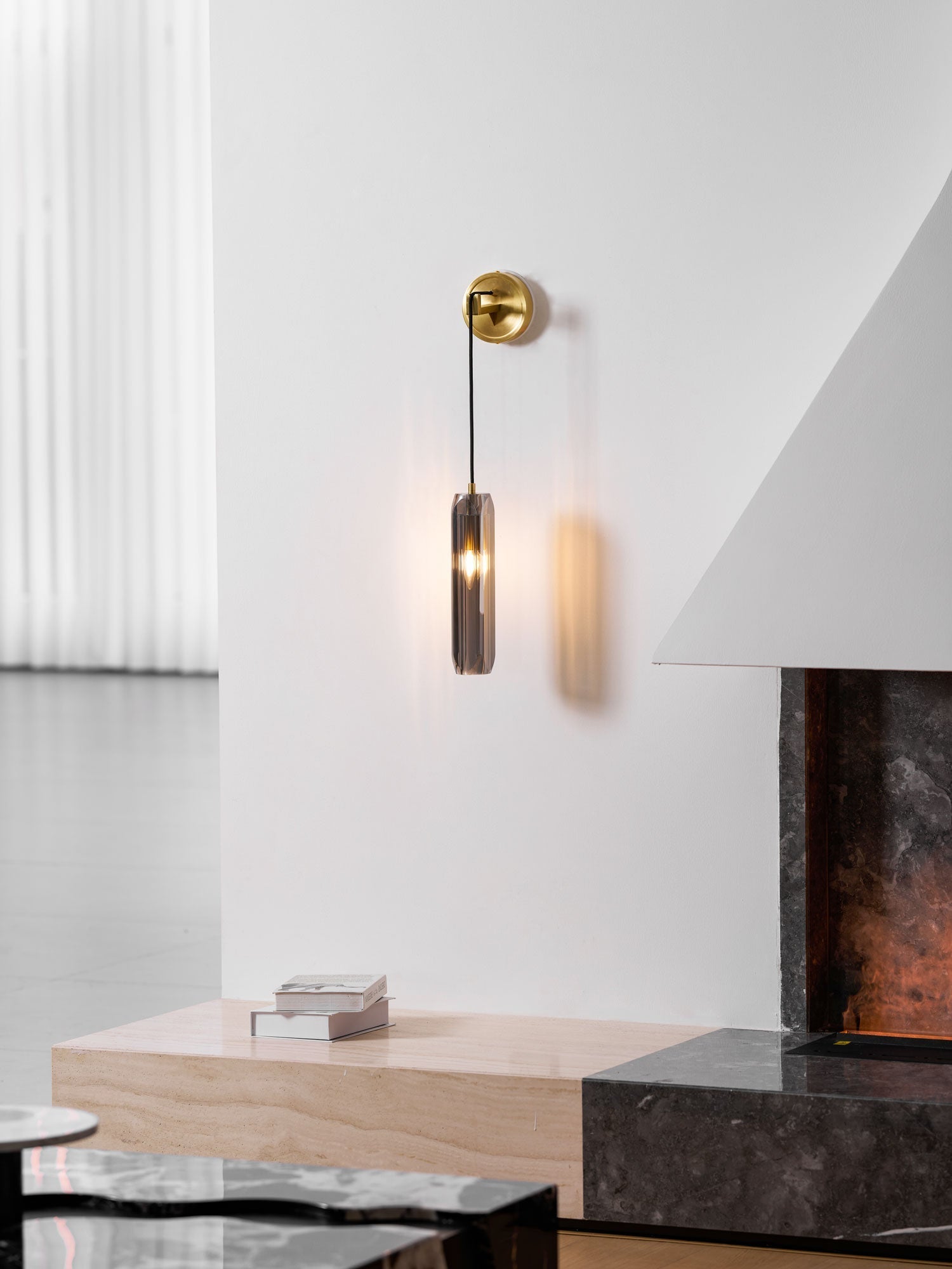 Zodorila Modern Minimalist Series Crystal Wall Lamp-Neutral Decor