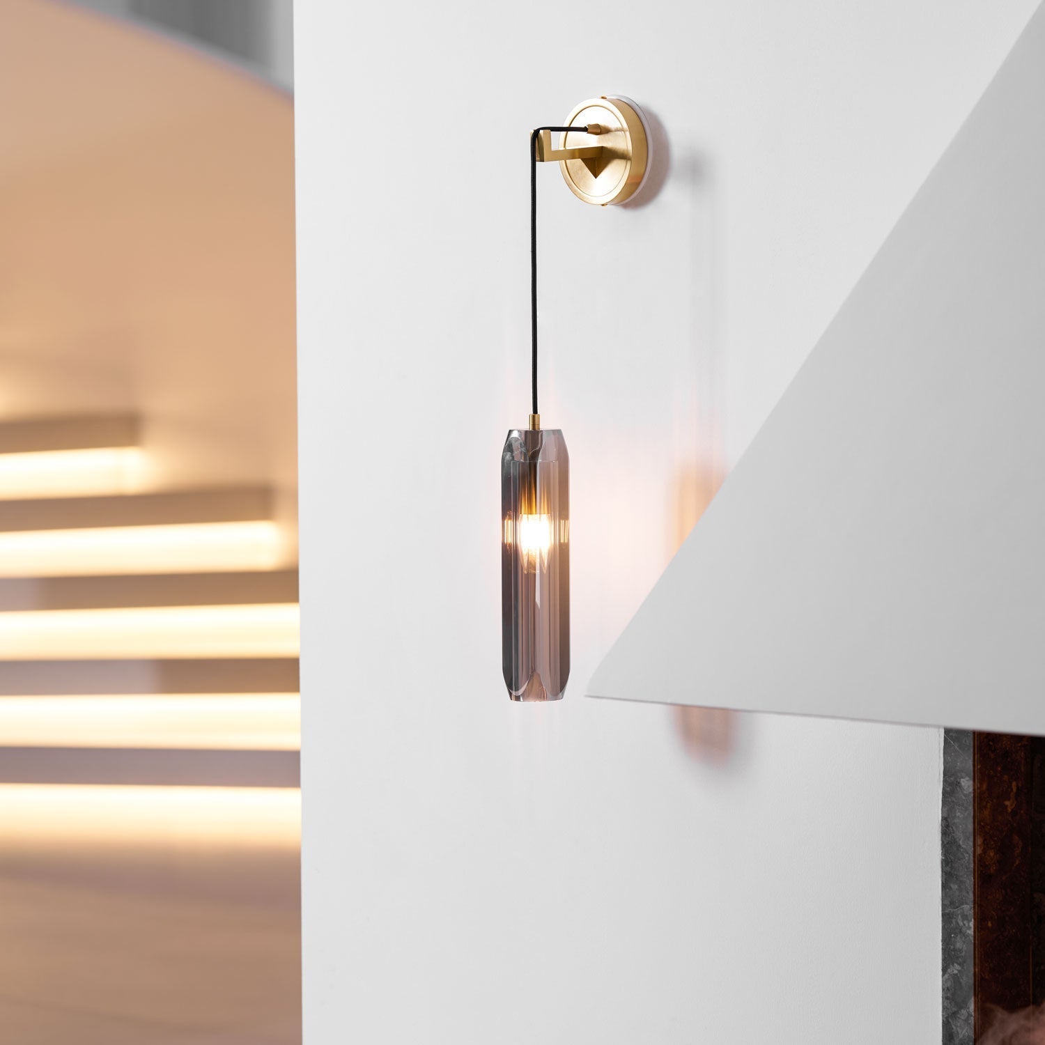 Zodorila Modern Minimalist Series Crystal Wall Lamp-Neutral Decor