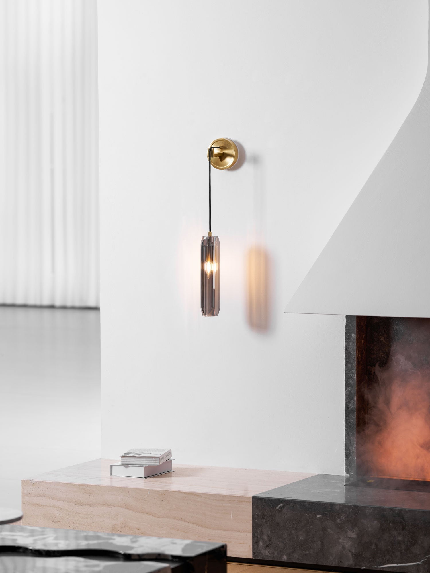 Zodorila Modern Minimalist Series Crystal Wall Lamp-Neutral Decor