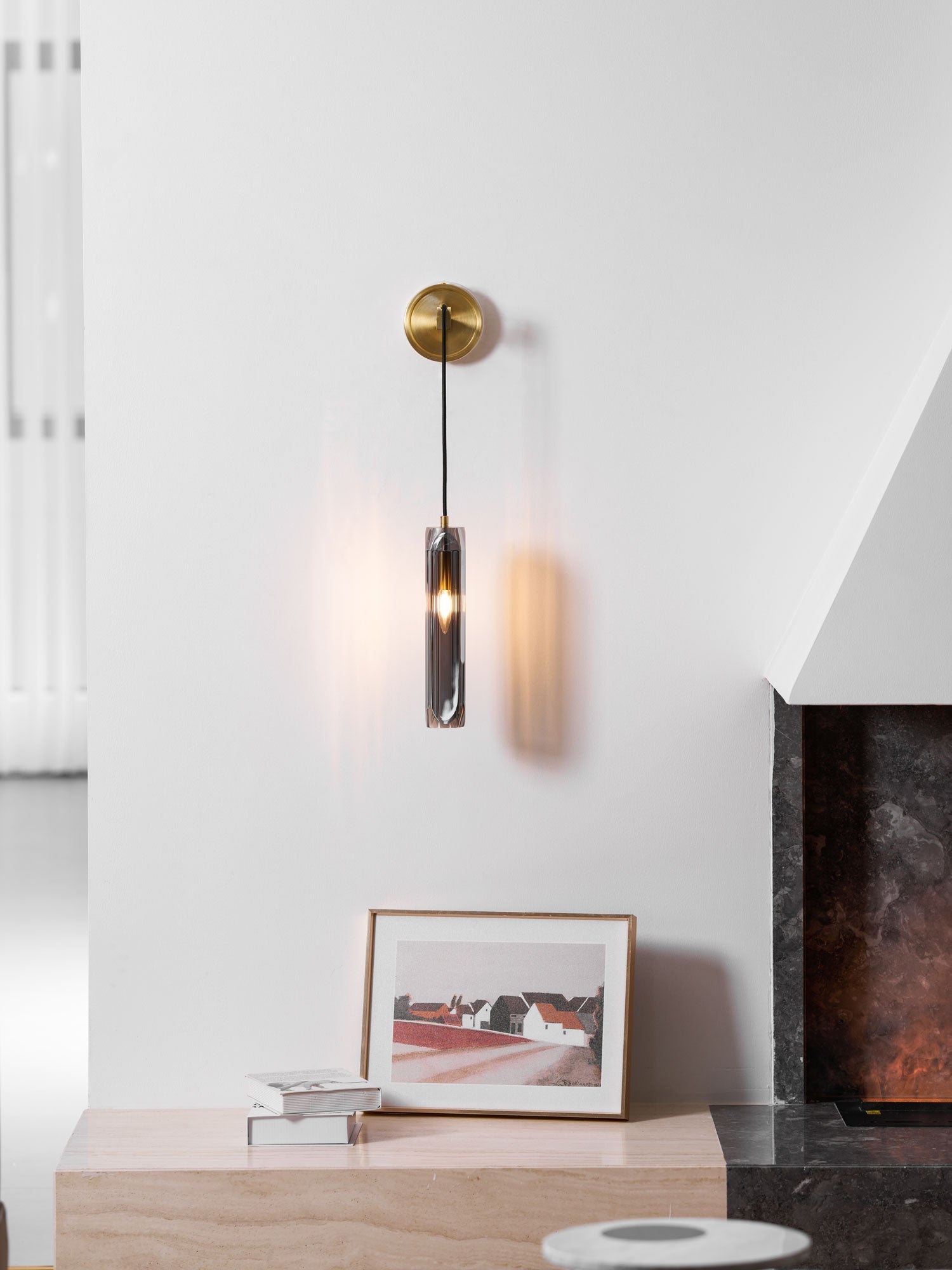 Zodorila Modern Minimalist Series Crystal Wall Lamp-Neutral Decor