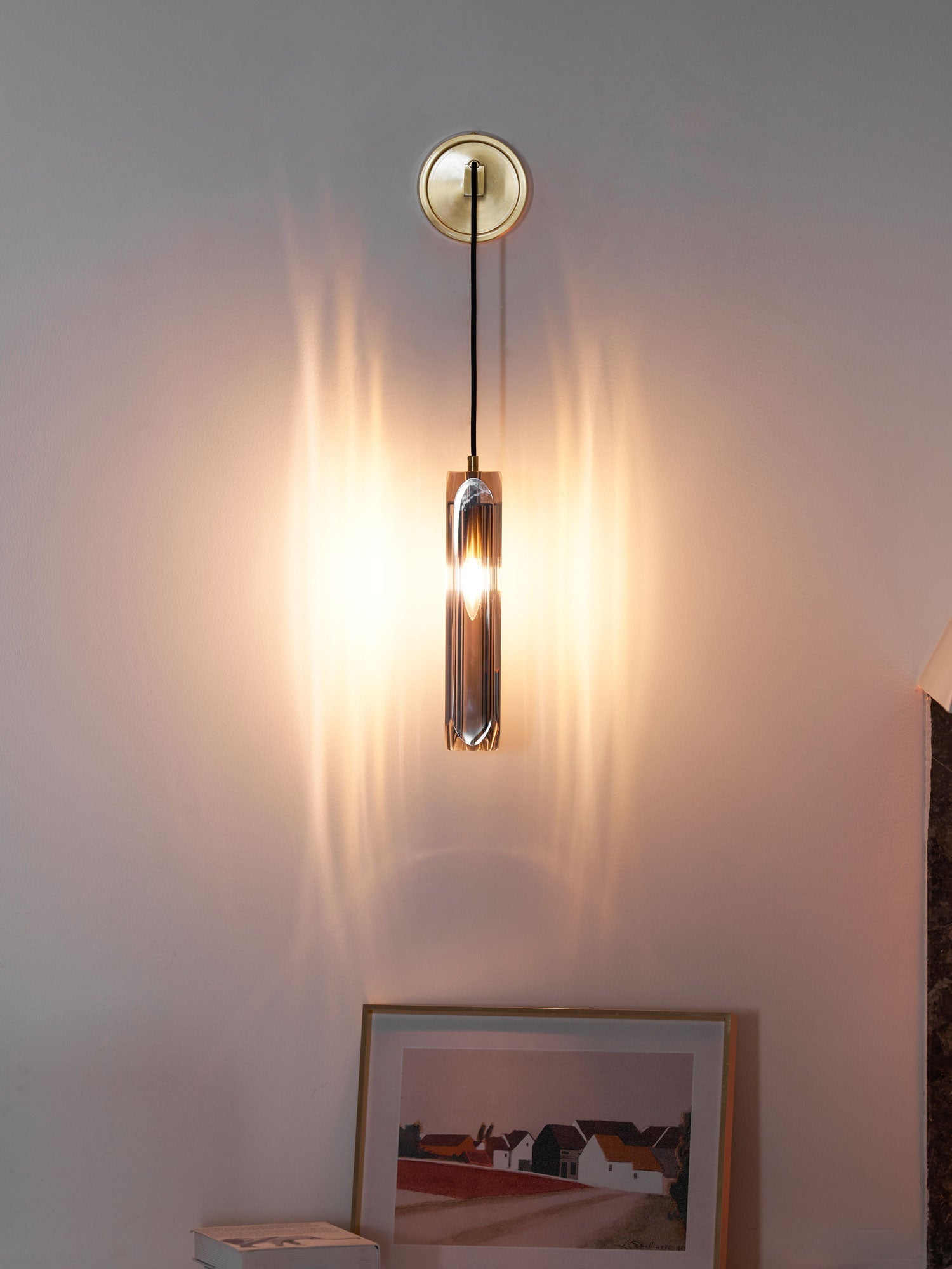Zodorila Modern Minimalist Series Crystal Wall Lamp-Neutral Decor