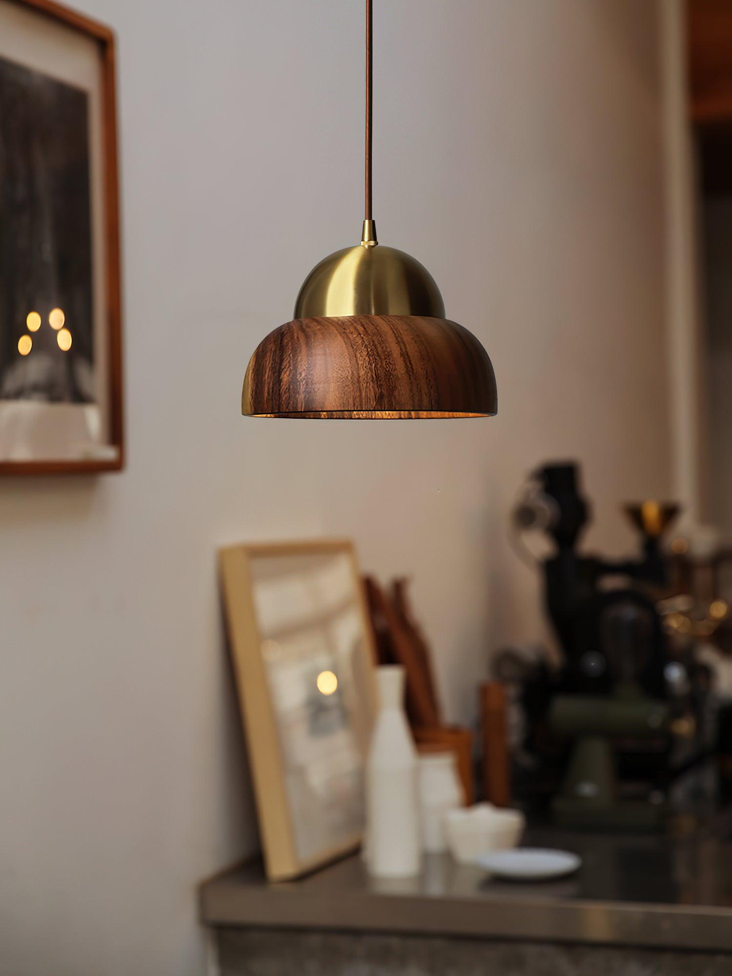 Bronze Rustic Brass Pendant Light-Neutral Decor