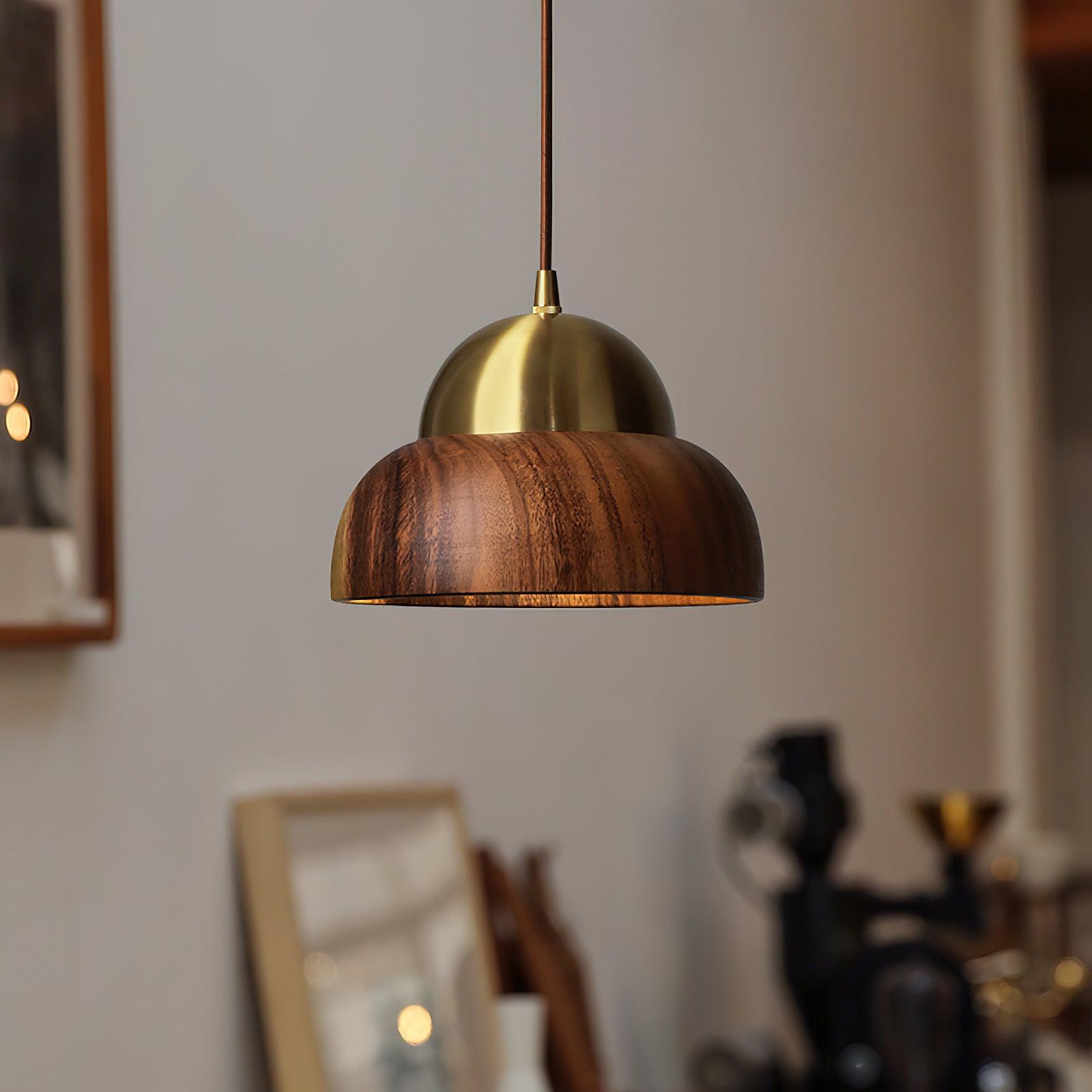 Bronze Rustic Brass Pendant Light-Neutral Decor