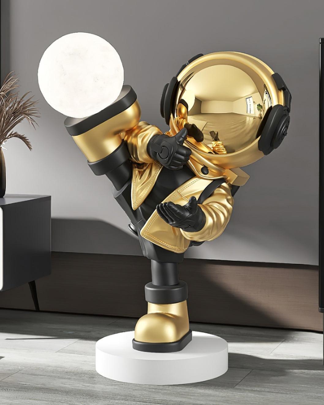 Arloril Astronaut Figurine Table Lamp-Neutral Decor