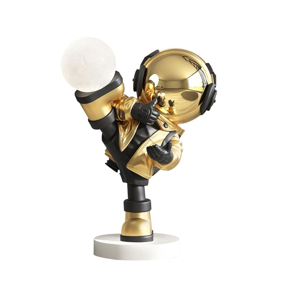 Arloril Astronaut Figurine Table Lamp-Neutral Decor
