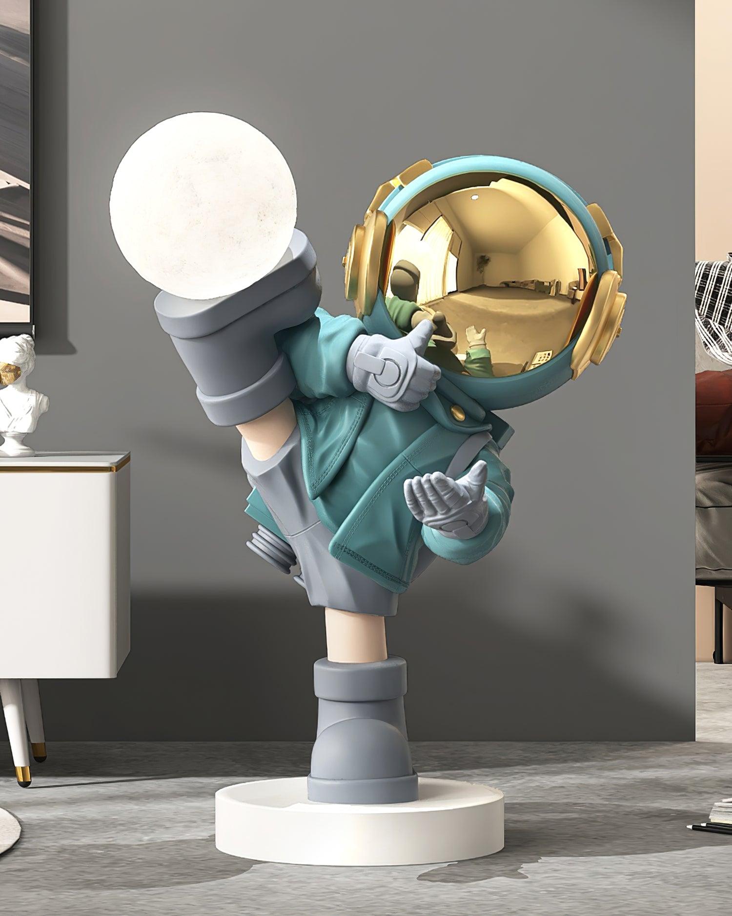 Arloril Astronaut Figurine Table Lamp-Neutral Decor