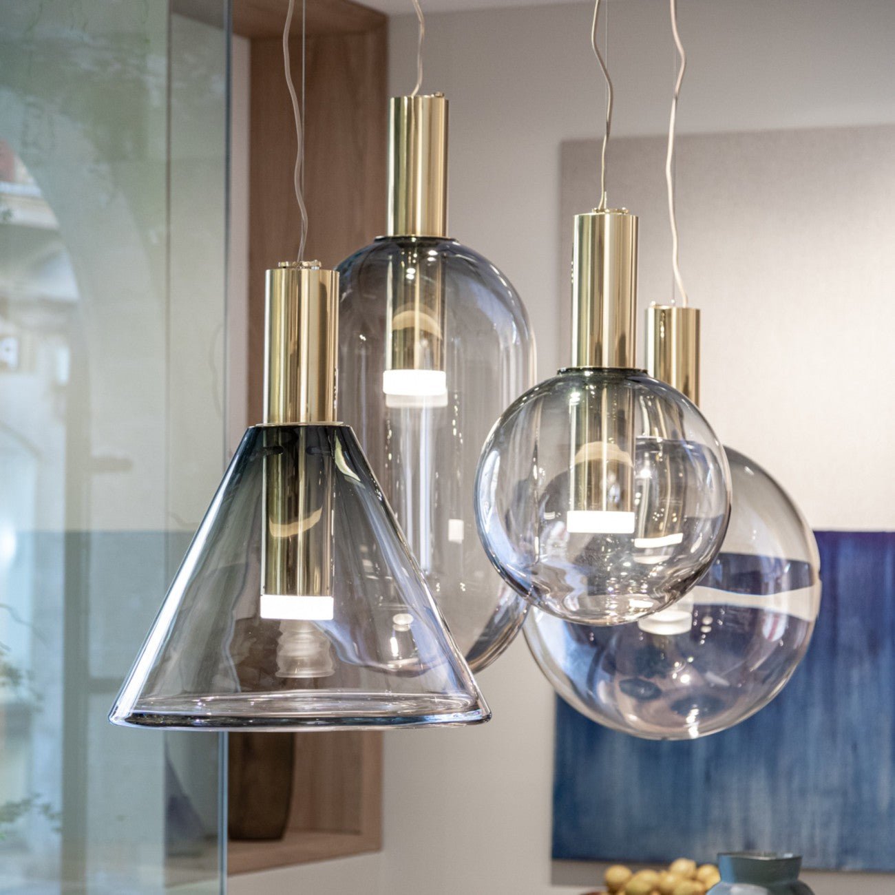 Aeris Minimalist Glass Pendant Lamp-Neutral Decor