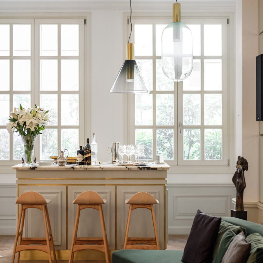 Aeris Minimalist Glass Pendant Lamp-Neutral Decor