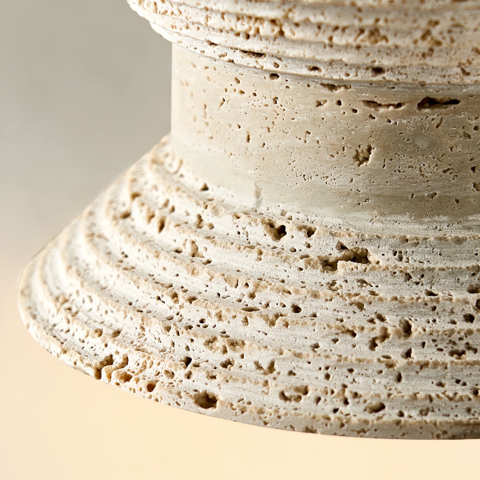 Nyrd Travertine Pendant Light-Neutral Decor