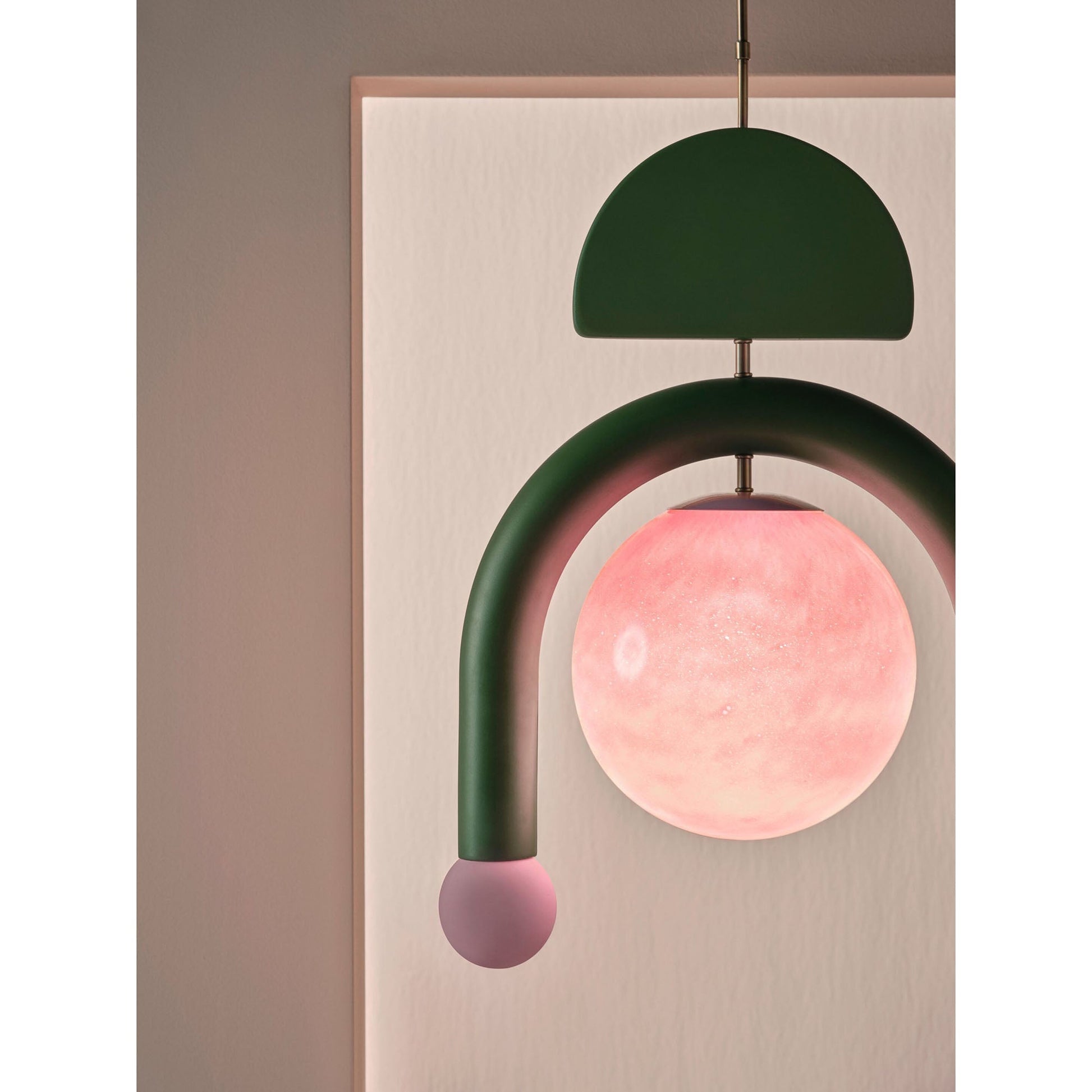 The Black Eirene lamp making a bold statement.