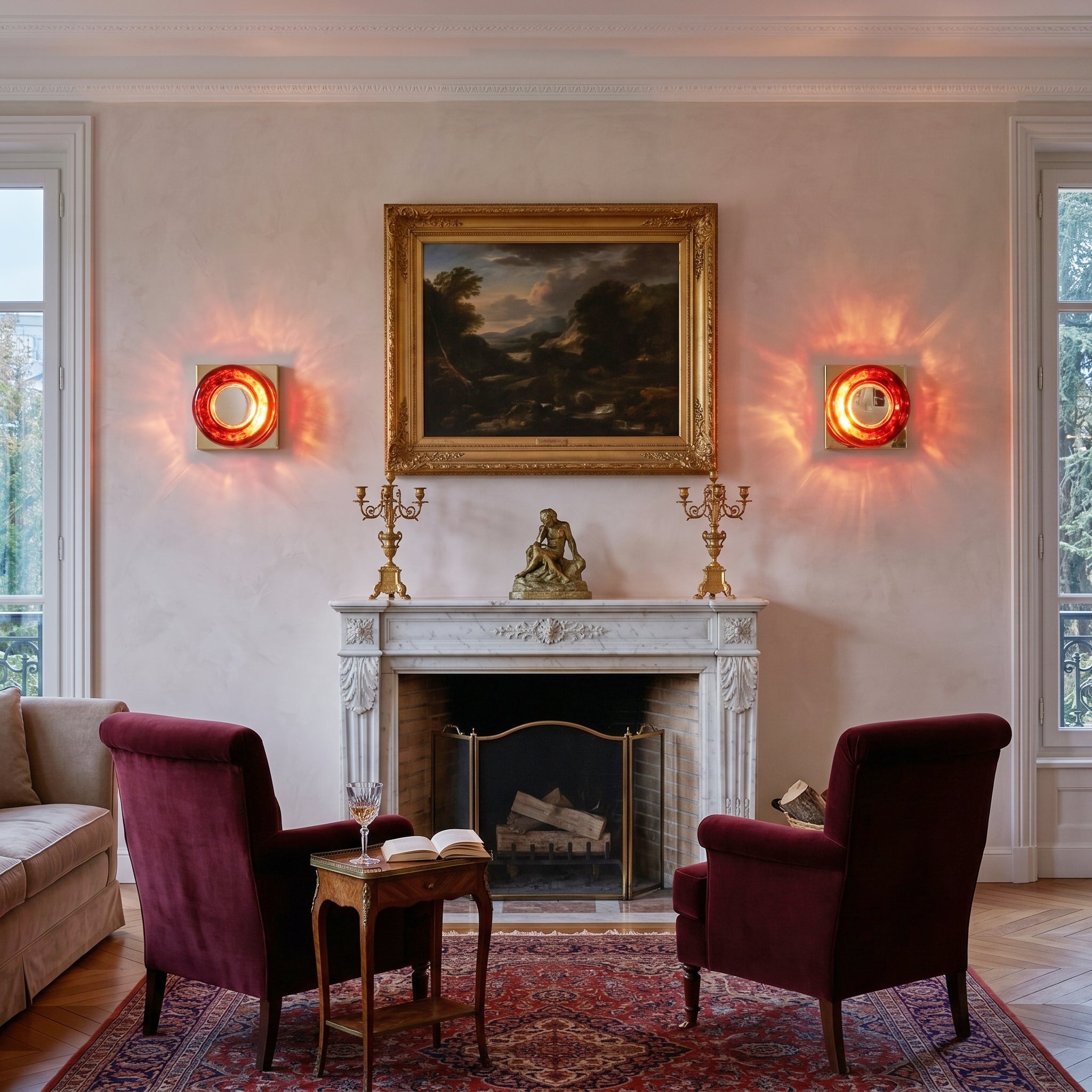 Eisner Wall Sconce showing the pull chain detail.