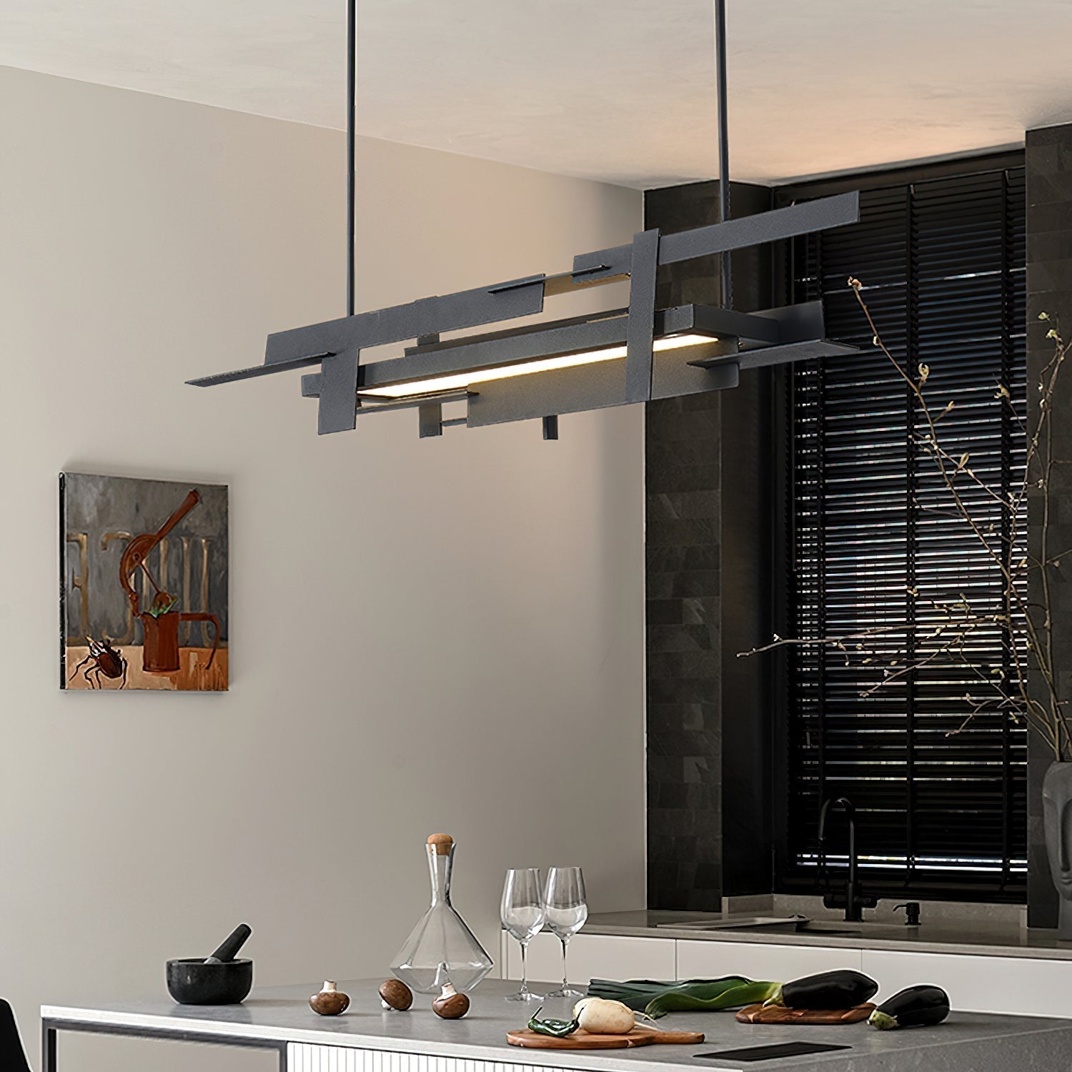 Bico Geometric Pendant Light-Neutral Decor