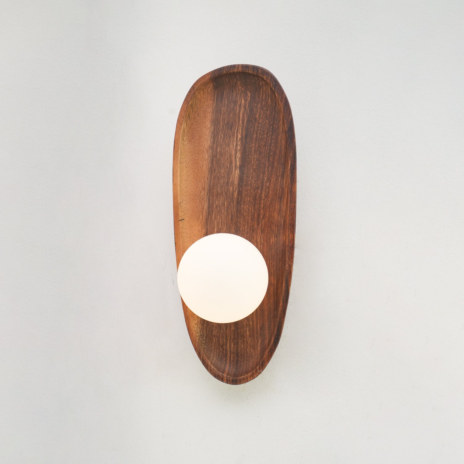 Keith Modern Minimalist Wood Glass Wall Lamp-Neutral Decor