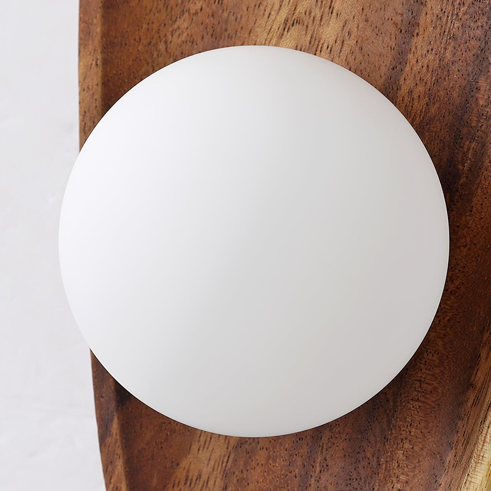 Keith Modern Minimalist Wood Glass Wall Lamp-Neutral Decor