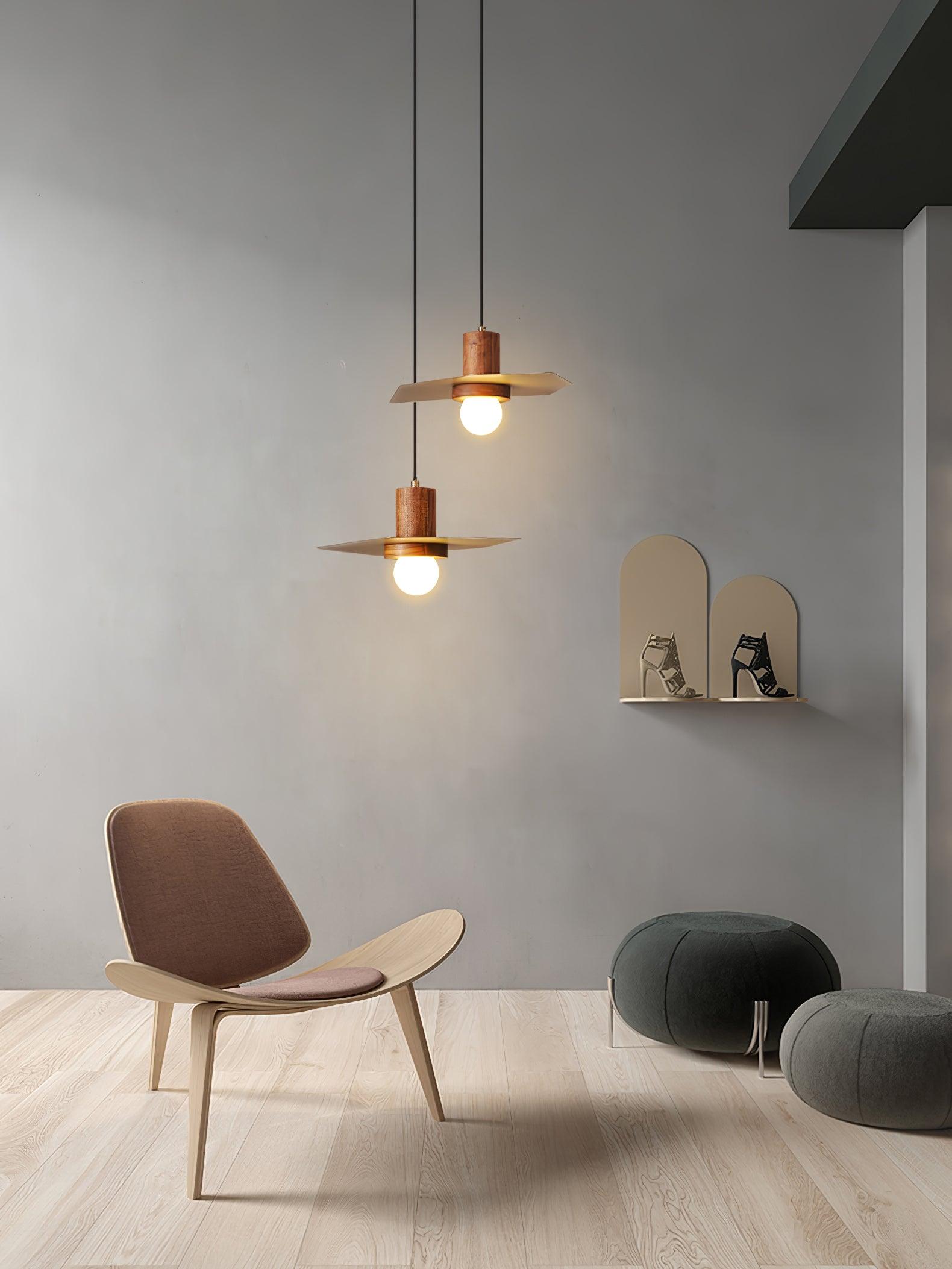 Mior Premium Nordic Art Wood Pendant Lamp-Neutral Decor