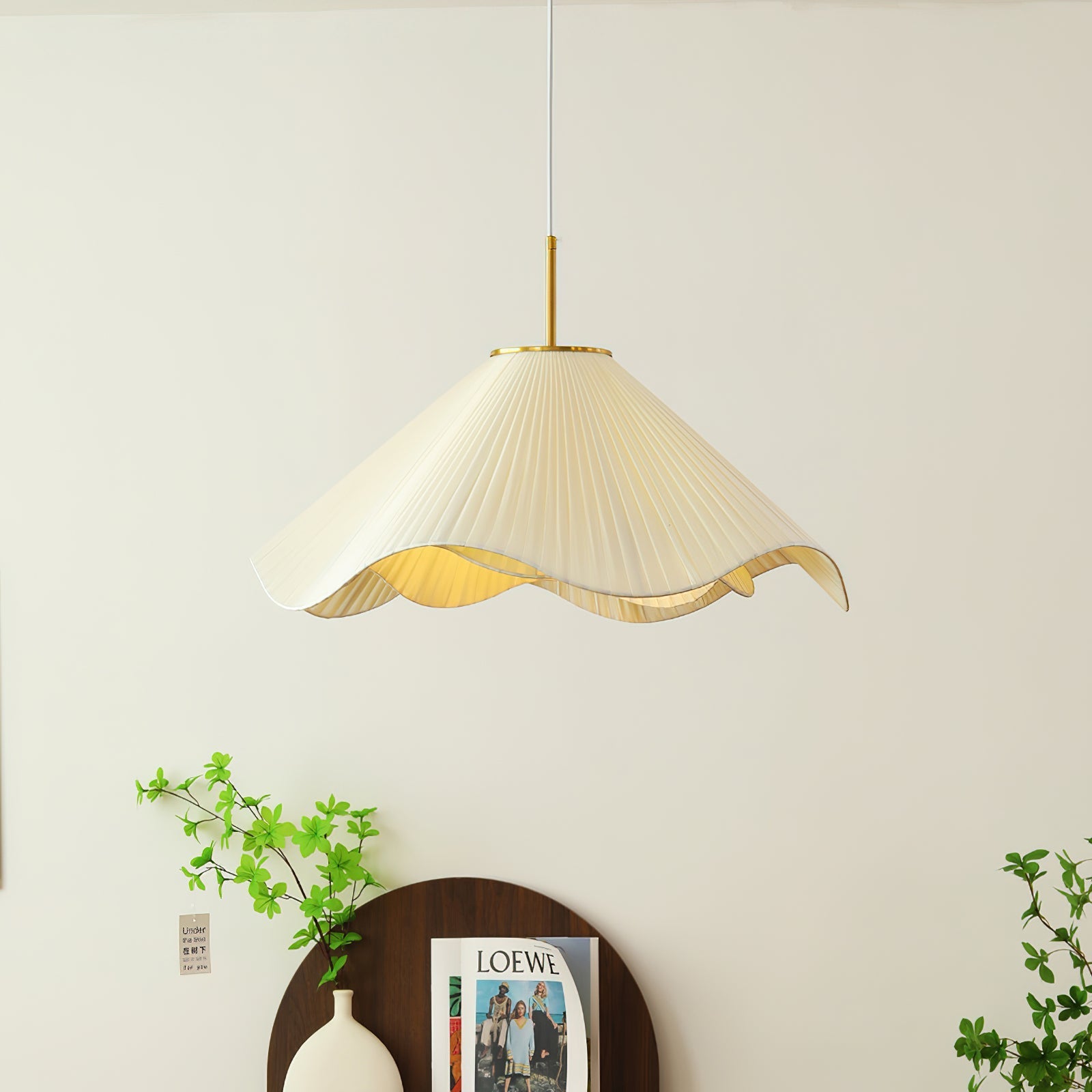 Drift Minimalist Fabric Pendant Light-Neutral Decor