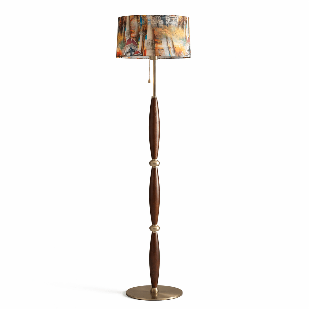 Elara Sculpted Floor Lamp-Neutral Decor