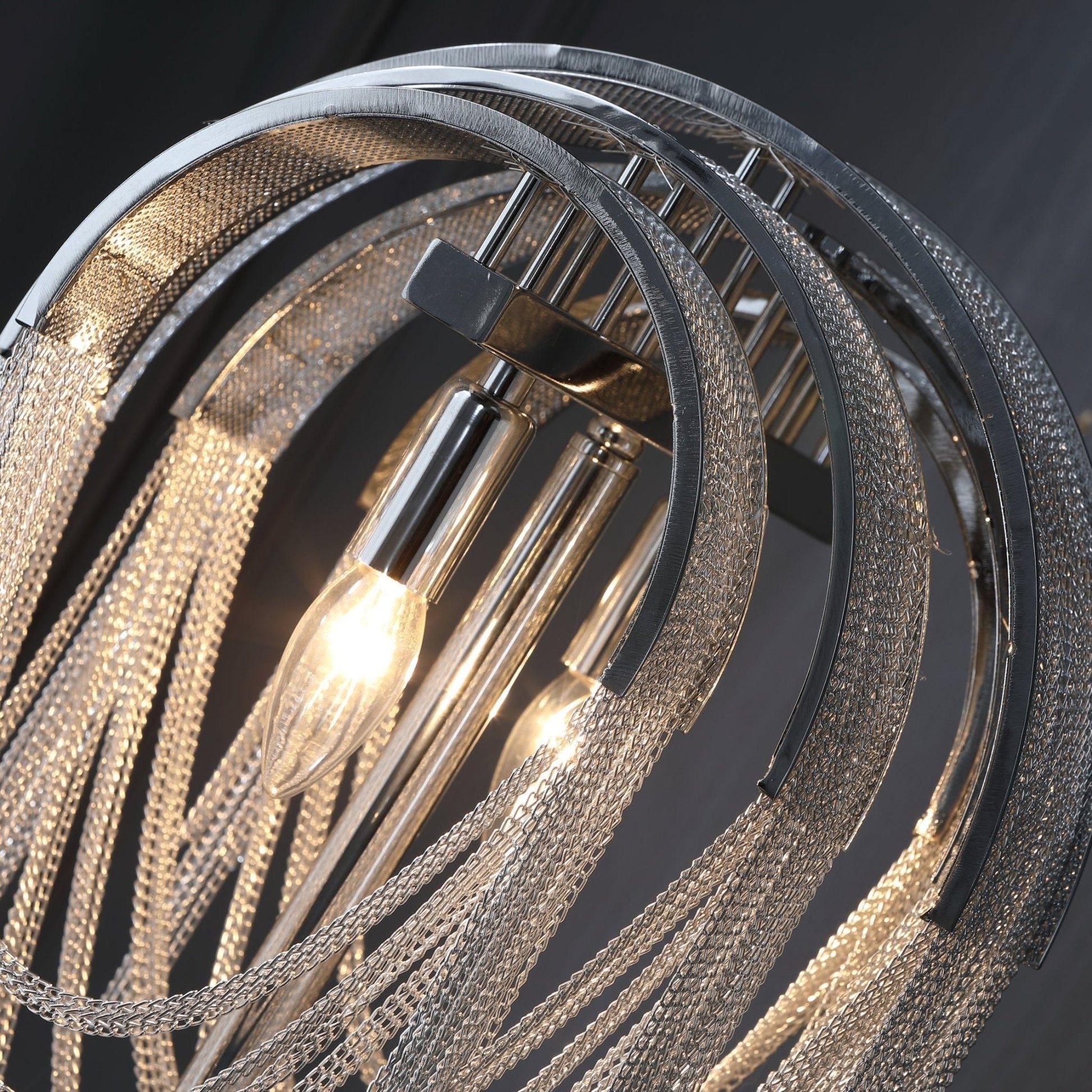 Hune Steel Artistic Table Lamp-Neutral Decor