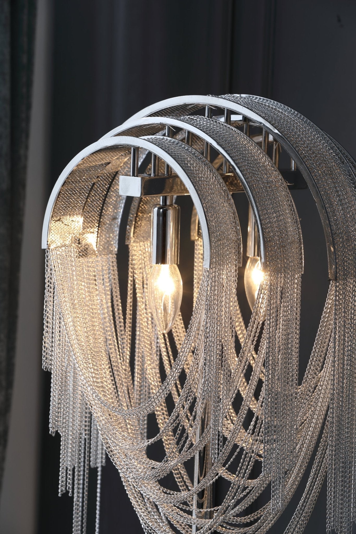 Hune Steel Artistic Table Lamp-Neutral Decor