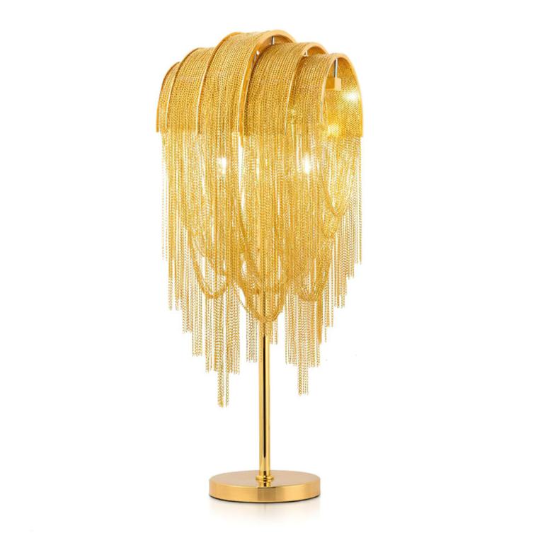 Hune Steel Artistic Table Lamp-Neutral Decor