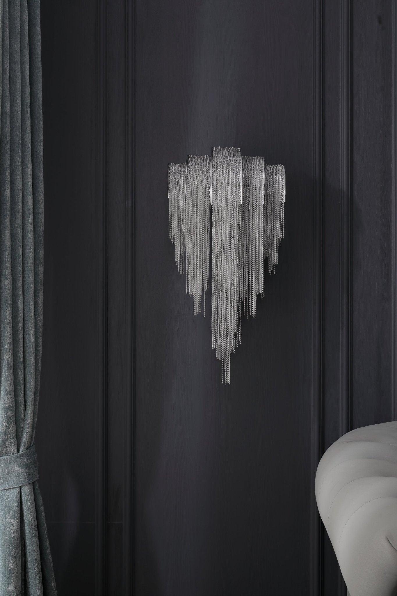 Chains Postmodern Luxury Tassel Wall Lamp-Neutral Decor