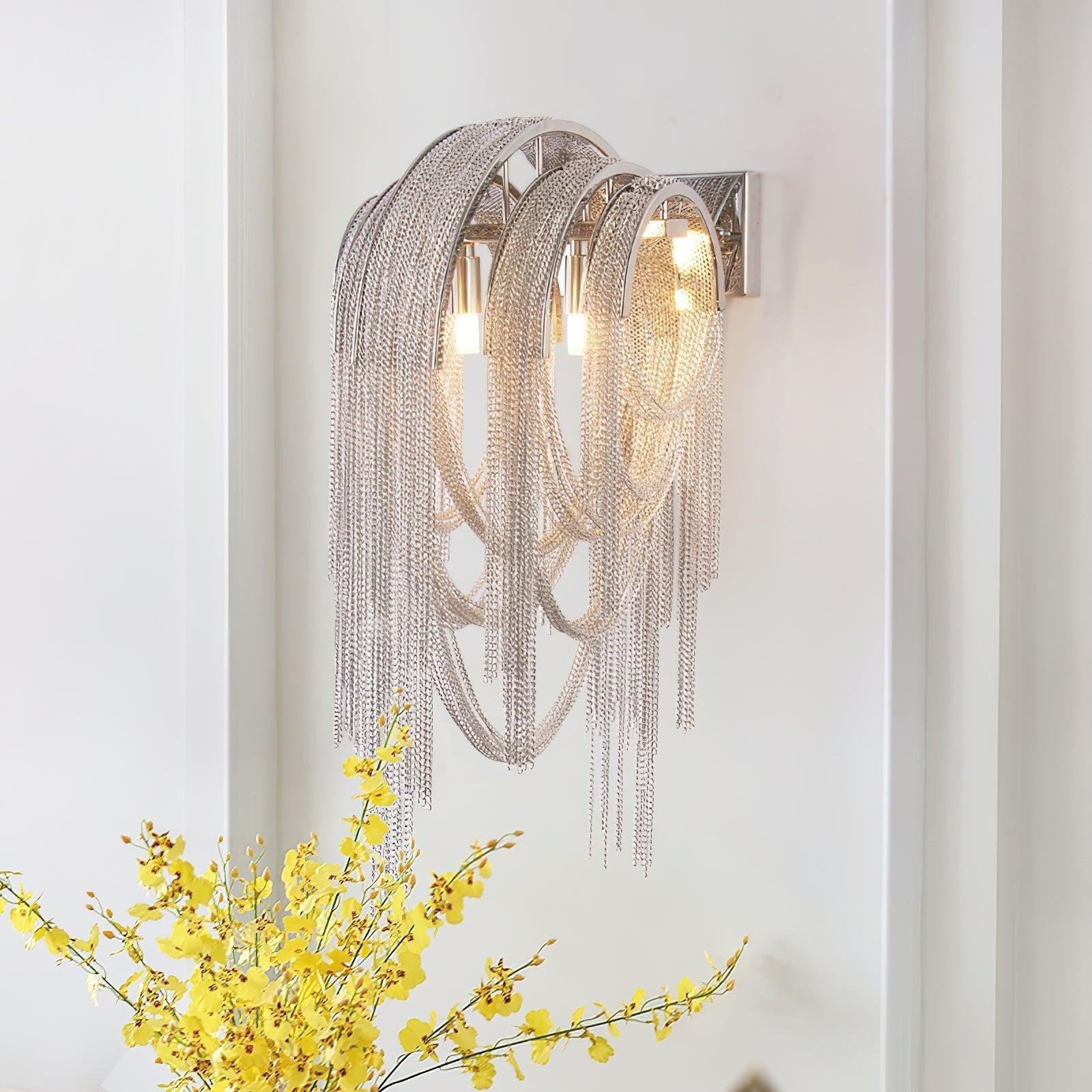 Chains Postmodern Luxury Tassel Wall Lamp-Neutral Decor