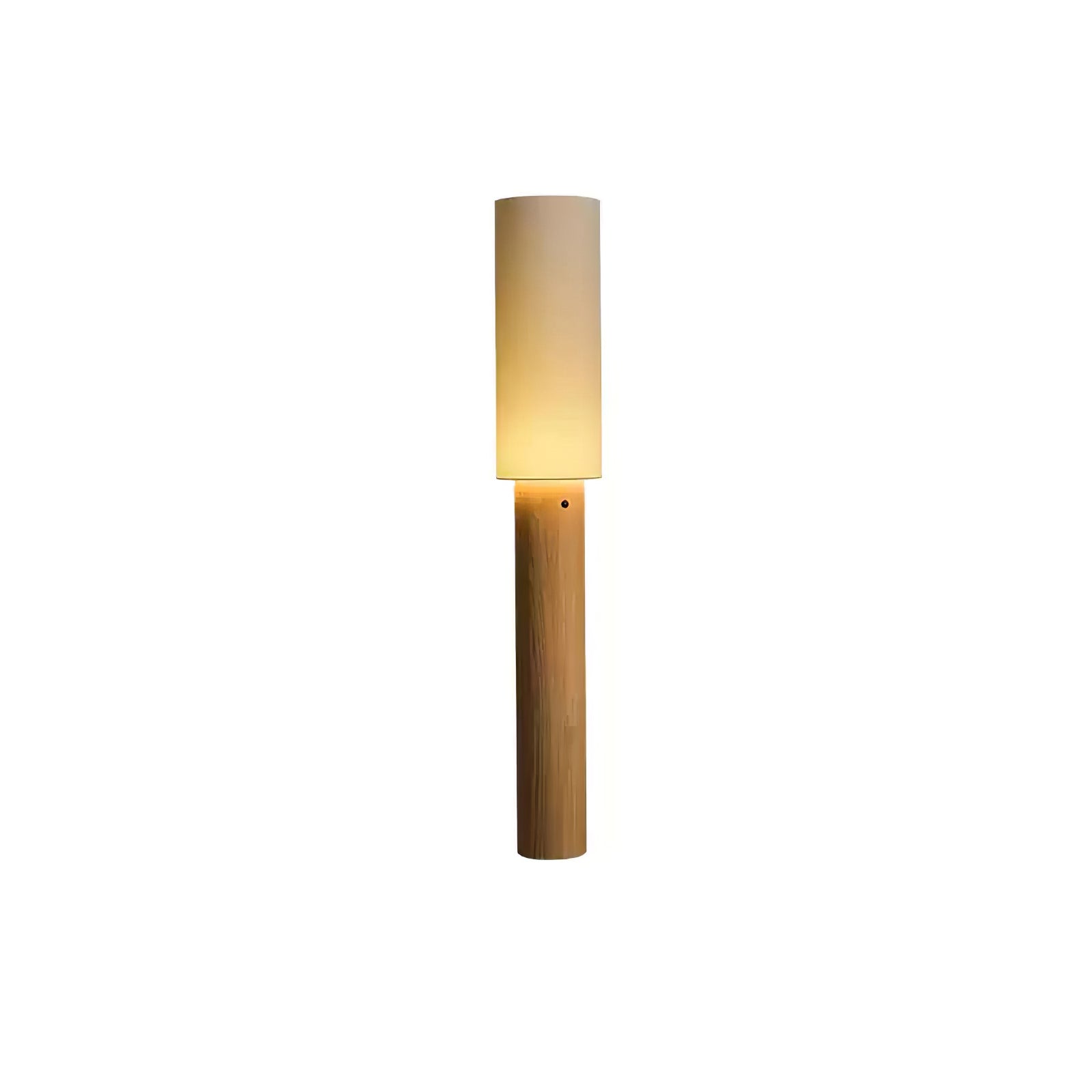 Uvynir Cylindrical Wood Floor Lamp-Neutral Decor