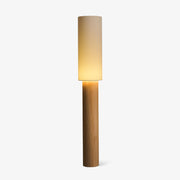 Uvynir Cylindrical Wood Floor Lamp-Neutral Decor