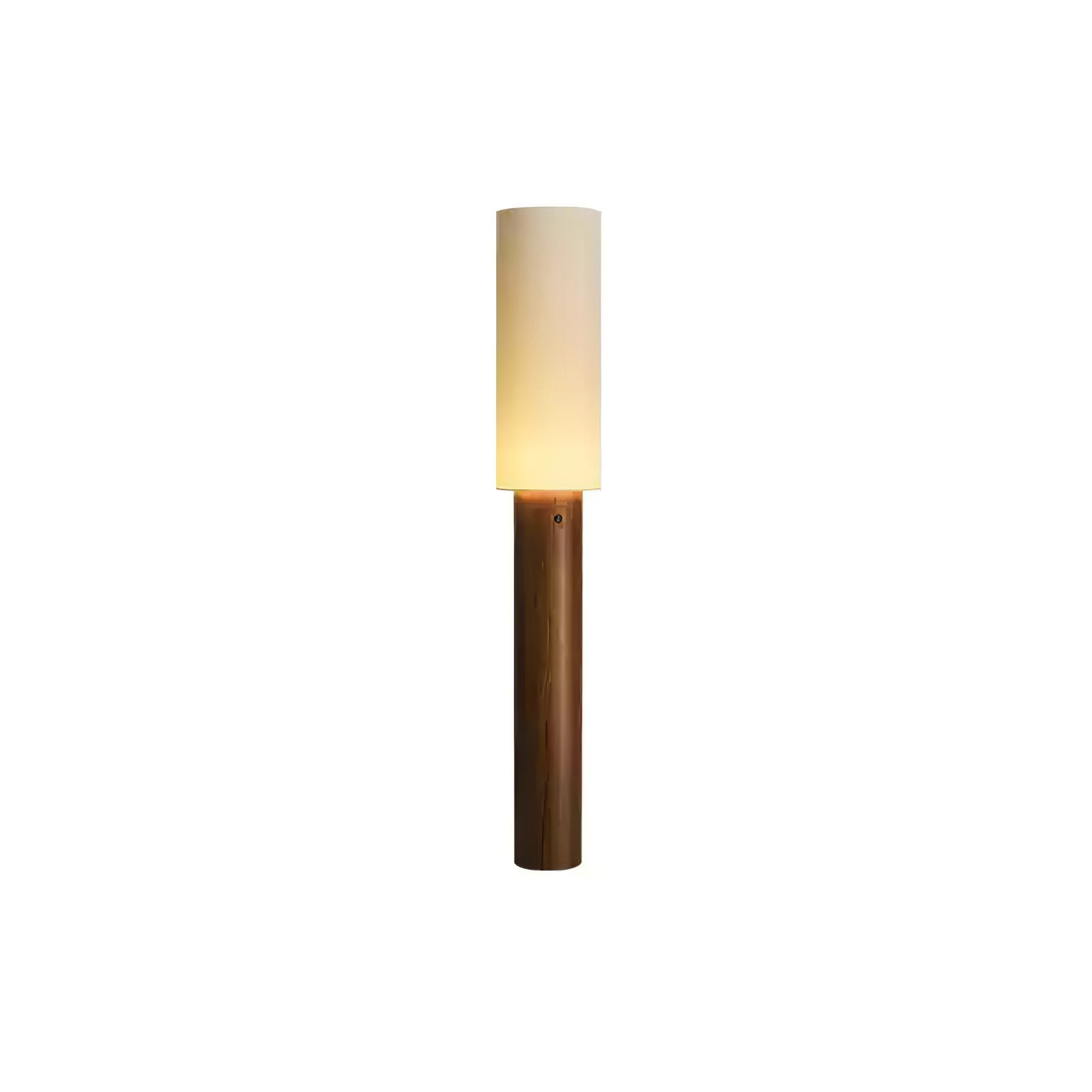 Uvynir Cylindrical Wood Floor Lamp-Neutral Decor