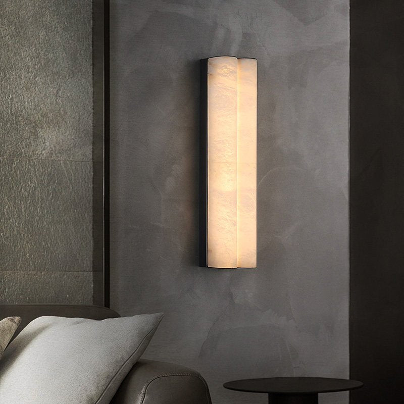 Elaris Alabaster Column Wall Light-Neutral Decor