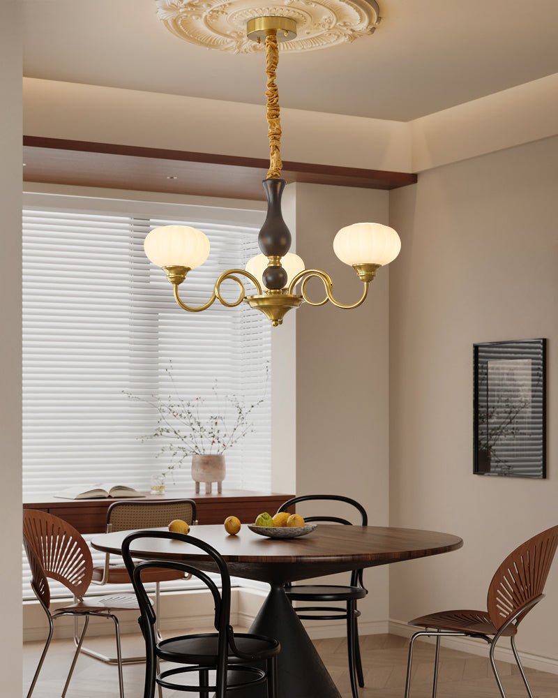 Avinor Nordic Traditional Wood Chandelier-Neutral Decor