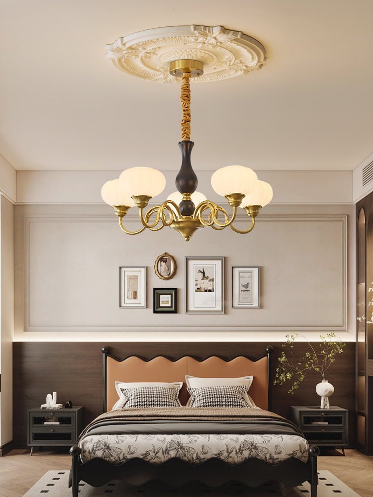 Avinor Nordic Traditional Wood Chandelier-Neutral Decor