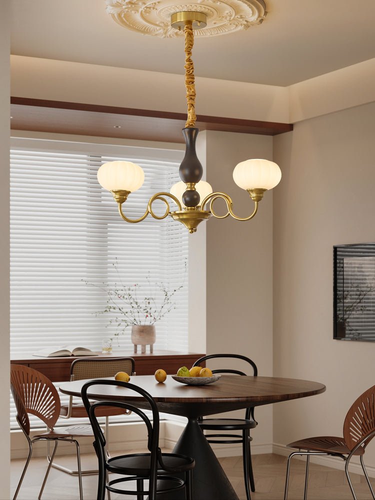 Avinor Nordic Traditional Wood Chandelier-Neutral Decor