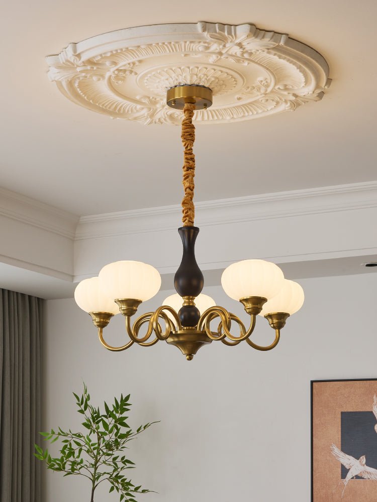 Avinor Nordic Traditional Wood Chandelier-Neutral Decor